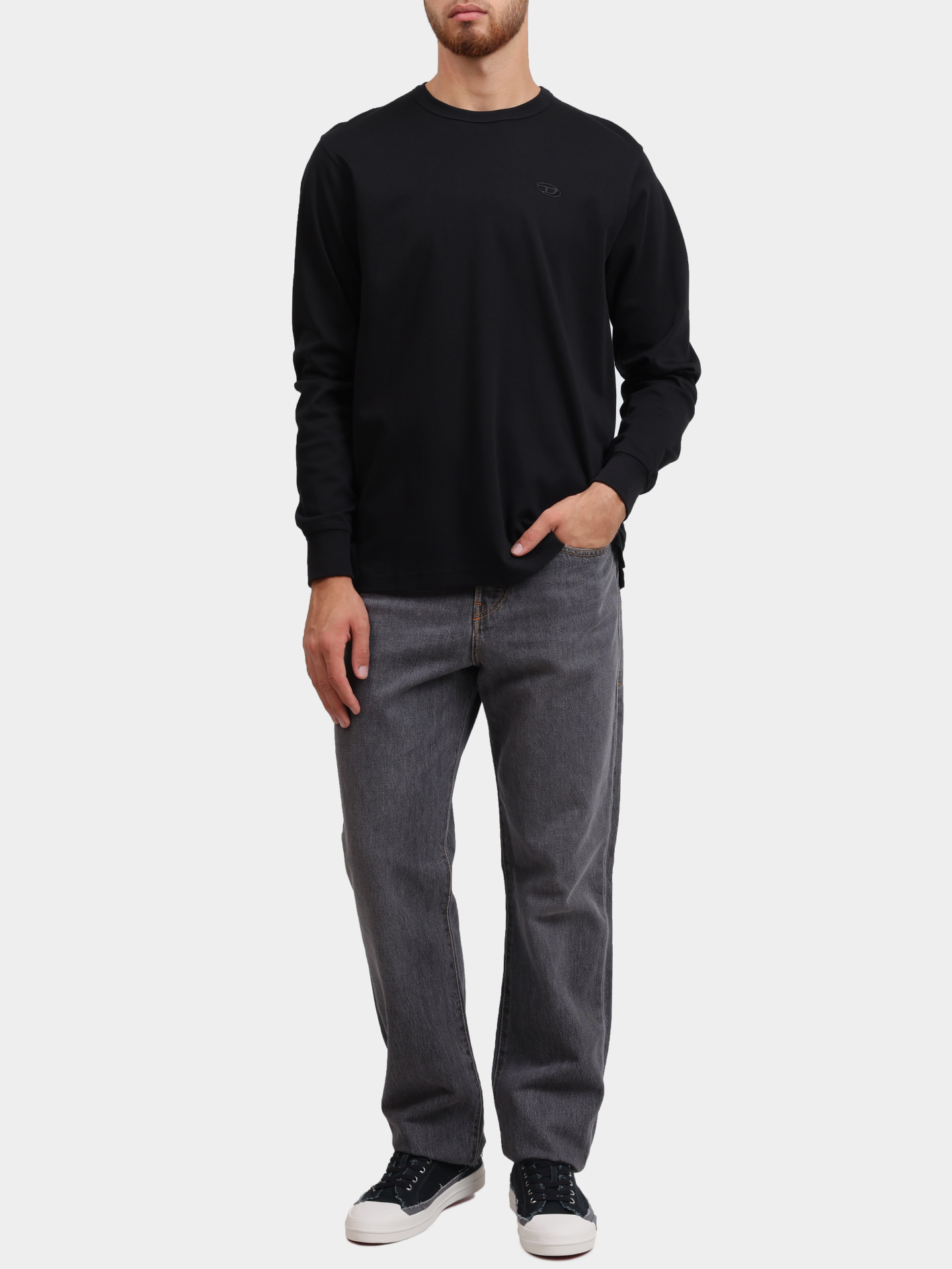Лонгслив Diesel A181420AIJU9XX хлопковый мужской — купить в интернет-магазине Verdistore