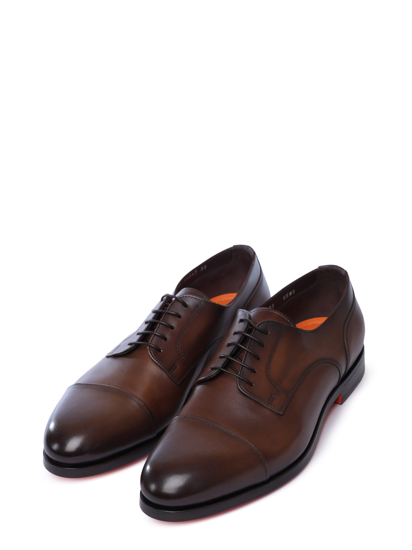 Дерби Santoni MCCG18940SA1SLAST50 кожаные мужские — купить в интернет-магазине Verdistore
