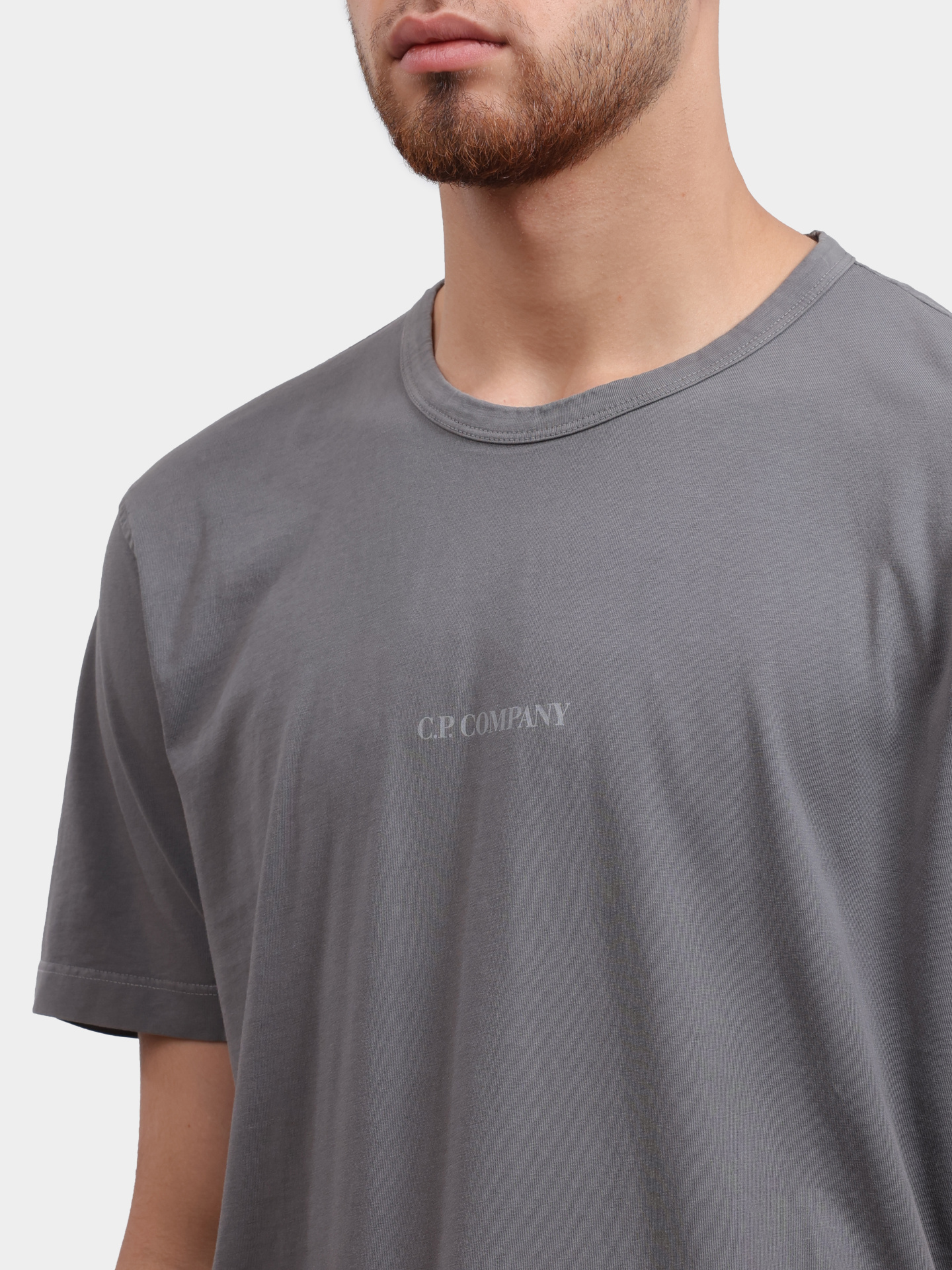 Футболка C.P. Company 19CMTS727A-005431R серая мужская — купить в интернет-магазине Verdistore