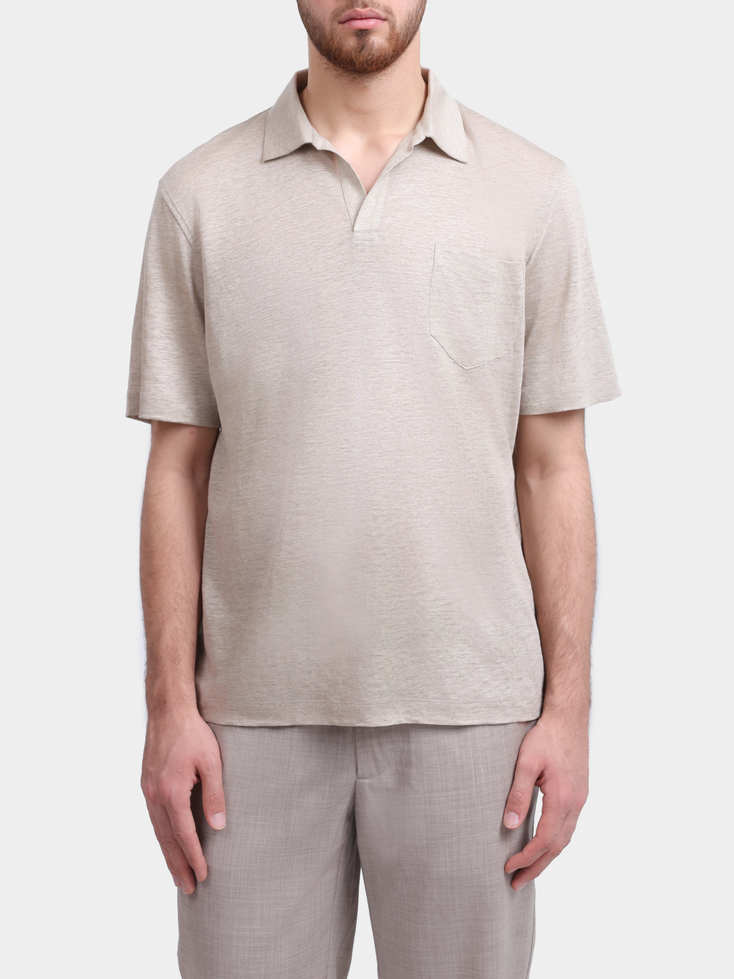 Поло Sease TP030TJ267 X43 бежевое мужское — купить в интернет-магазине Verdistore
