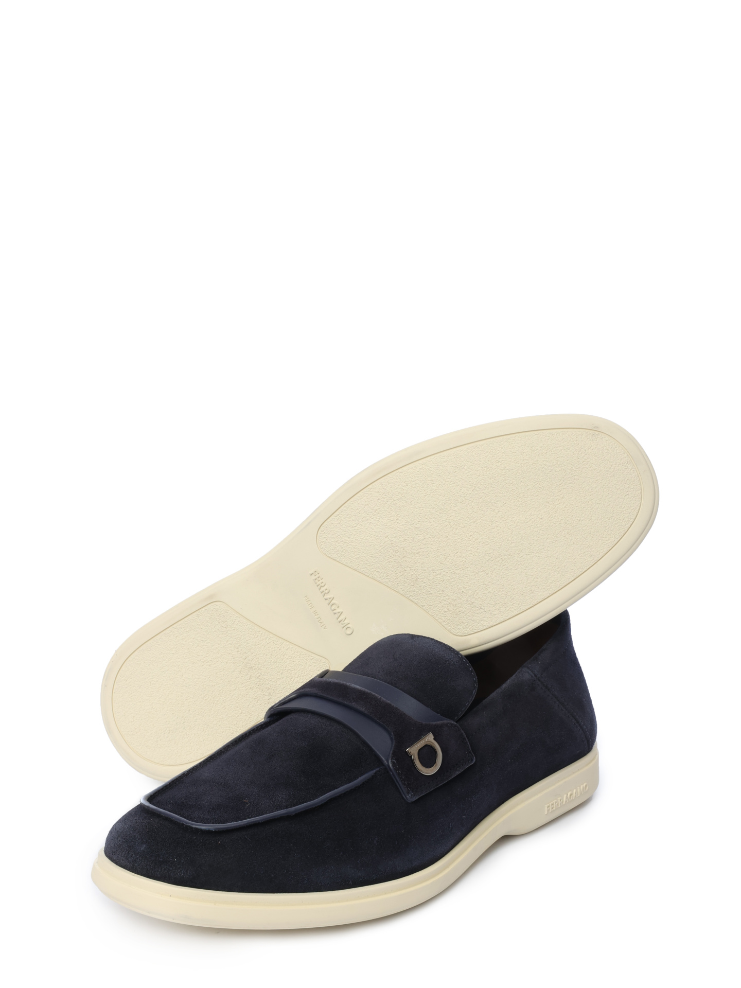 Лоферы 021599769253M замшевые на белой подошве — купить в интернет-магазине Verdistore