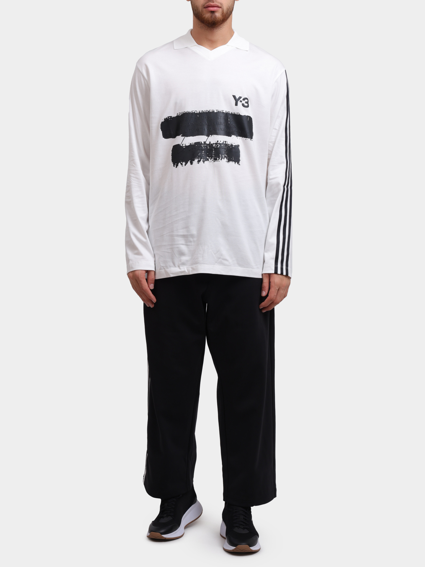 Поло Y-3 JM3233 хлопковое мужское с логотипом — купить в интернет-магазине Verdistore