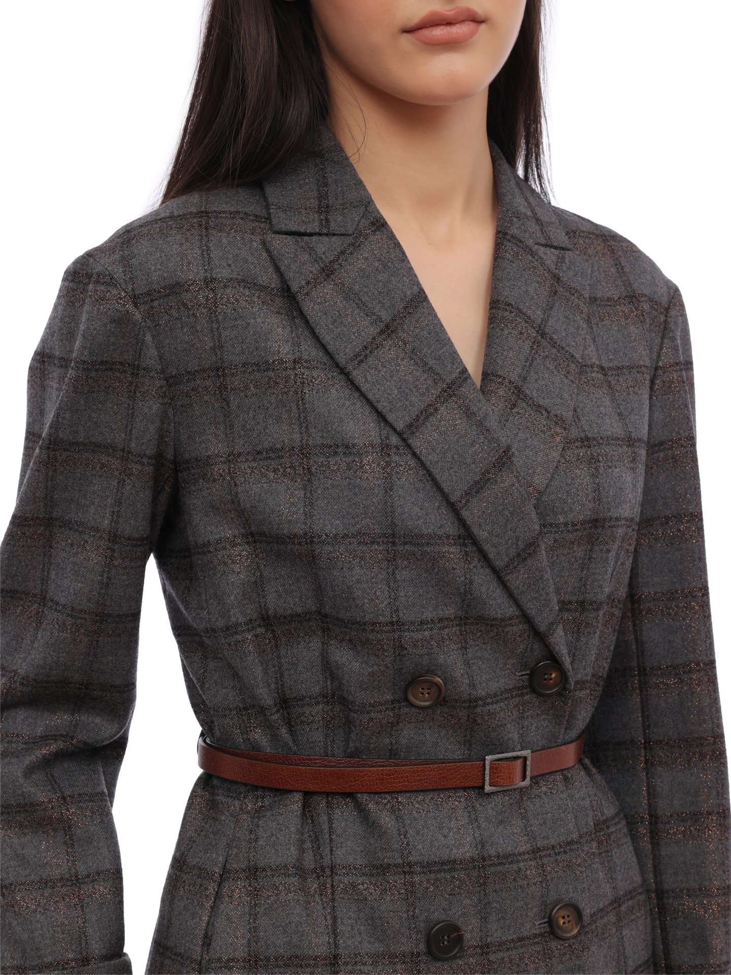 Костюм Brunello Cucinelli MB506T8308 клетчатый женский — купить в интернет-магазине Verdistore