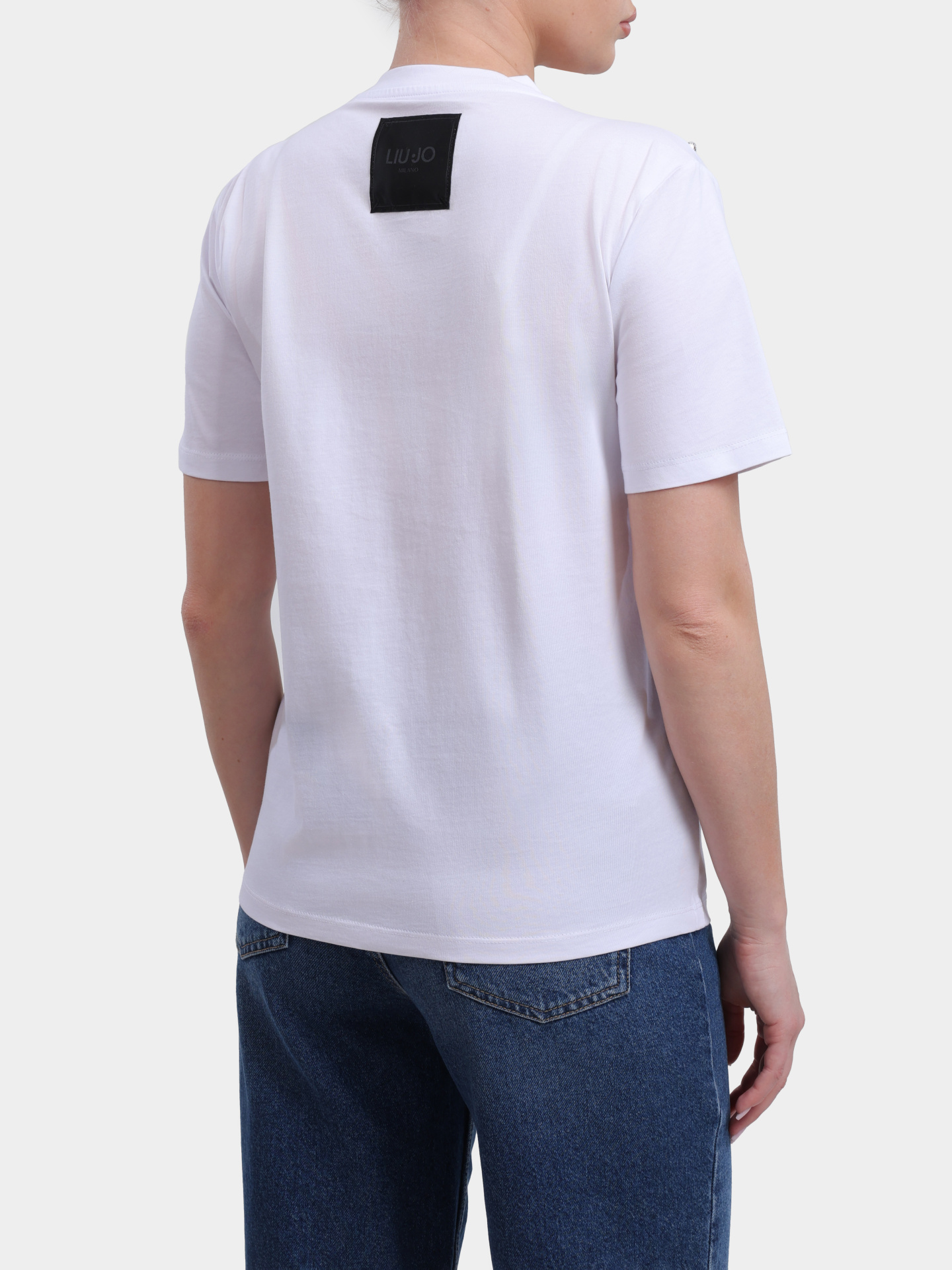 Футболка Liu-Jo BLACK LABEL CA6193 J3868 11111 белая женская — купить в интернет-магазине Verdistore
