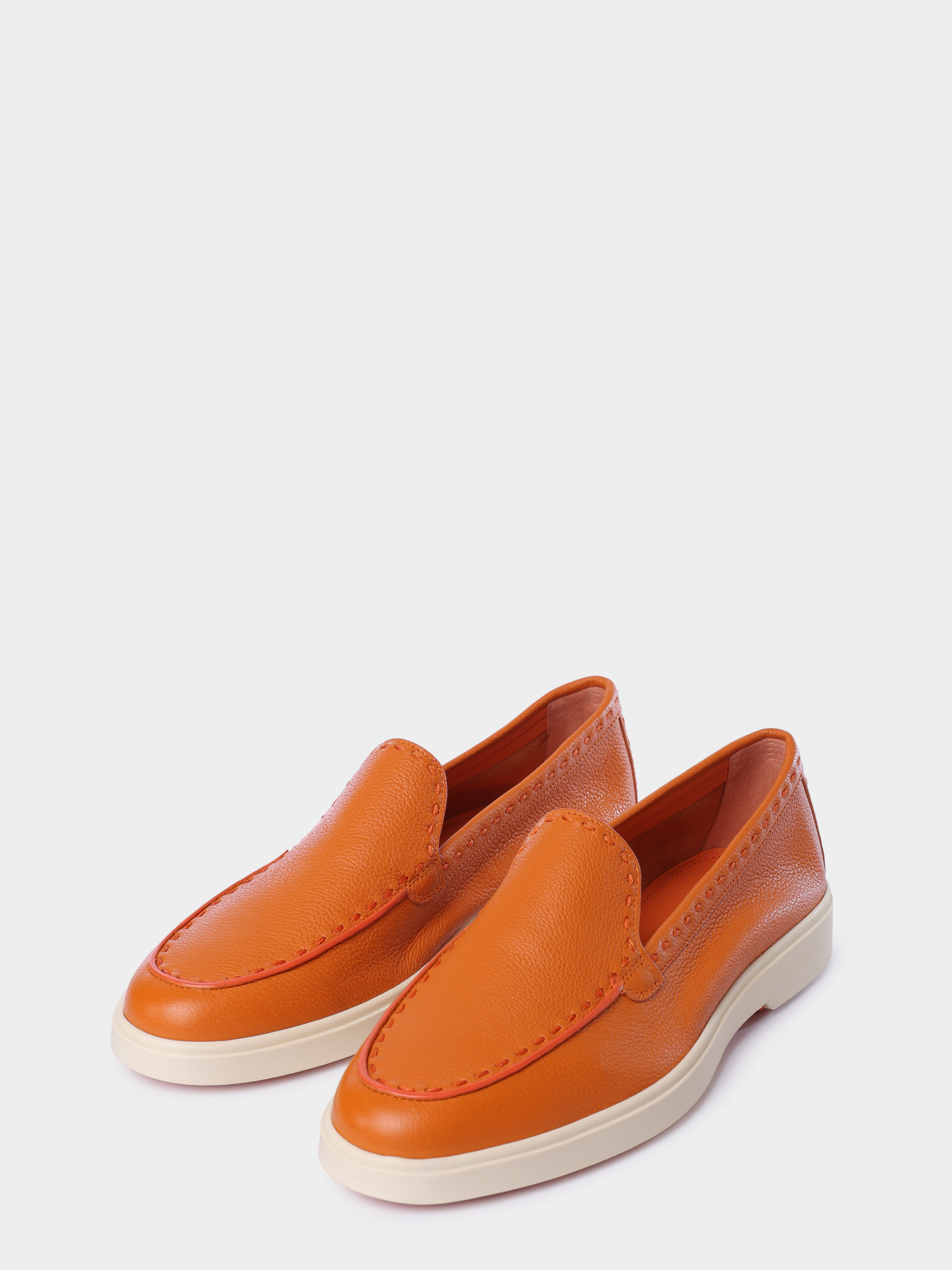 Лоферы Santoni WUYG71436TISSWKAA33 кожаные женские — купить в интернет-магазине Verdistore