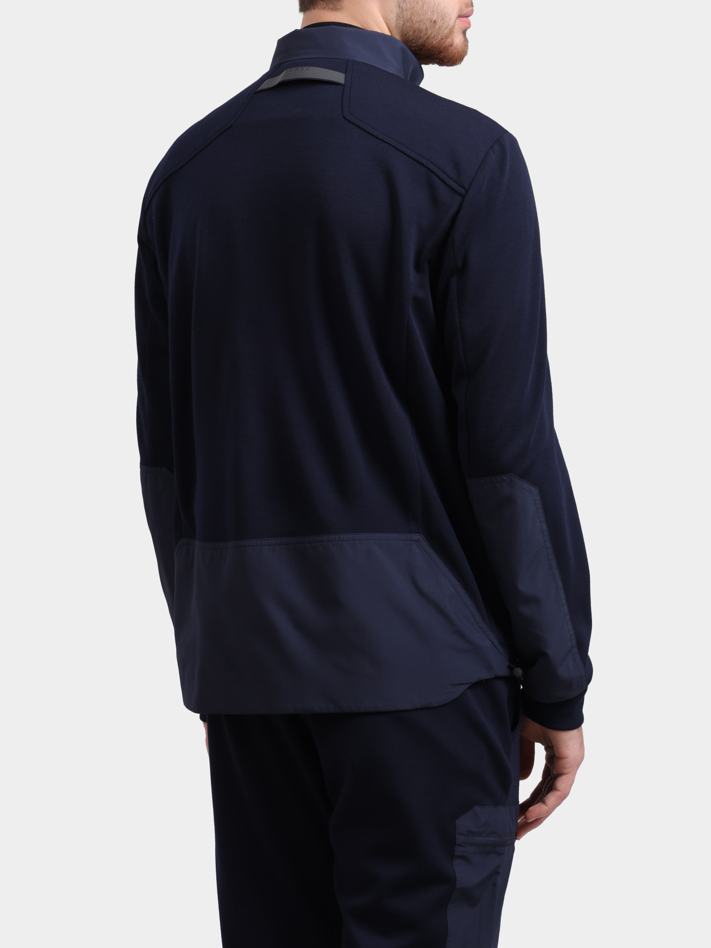 Мастерка Sease WK034TJ073 B13 темно-синяя мужская с нейлоновыми вставками — купить в интернет-магазине Verdistore