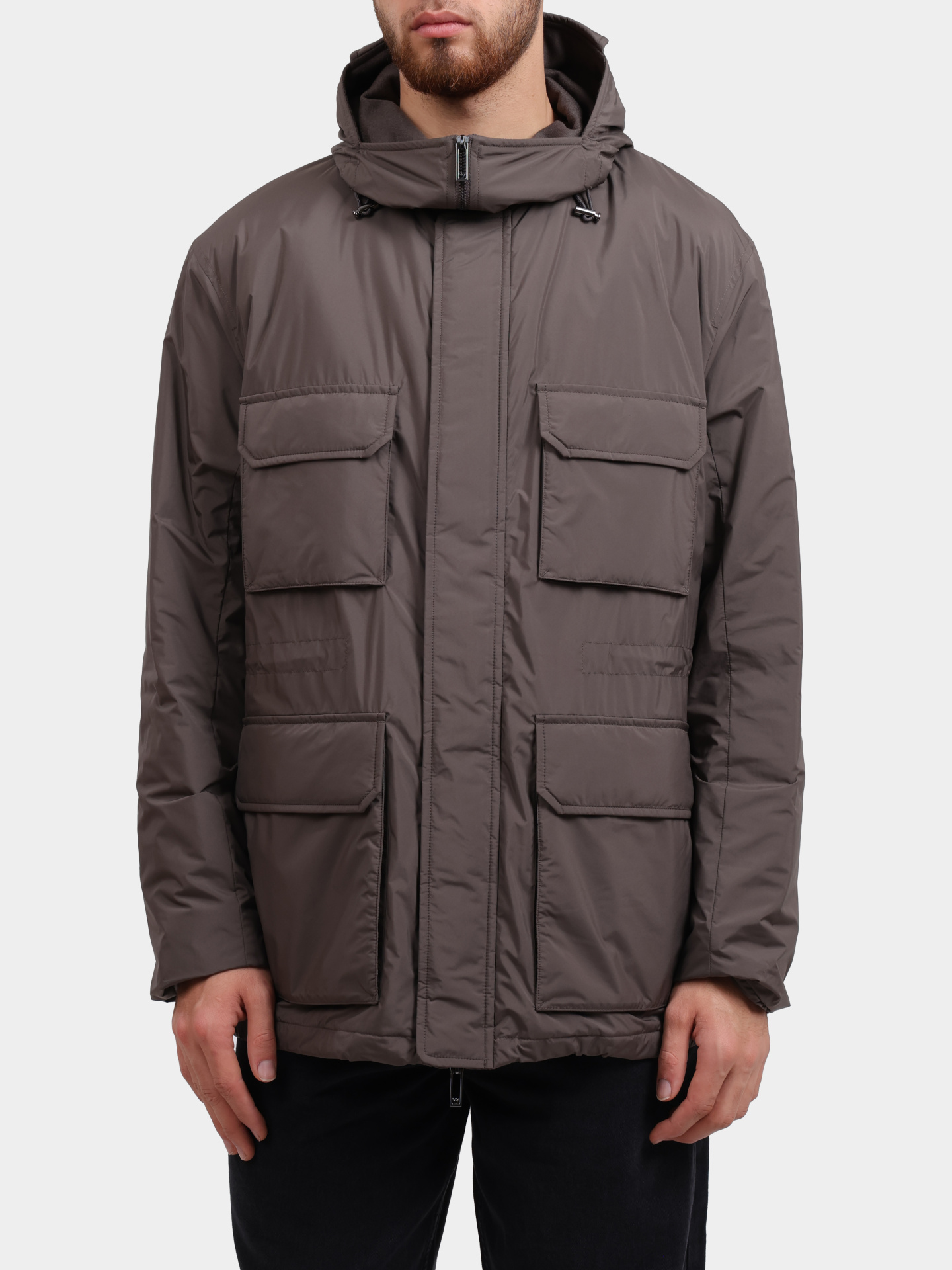 Куртка Emporio Armani EM003184 AF18503 U8143 коричневая мужская — купить в интернет-магазине Verdistore