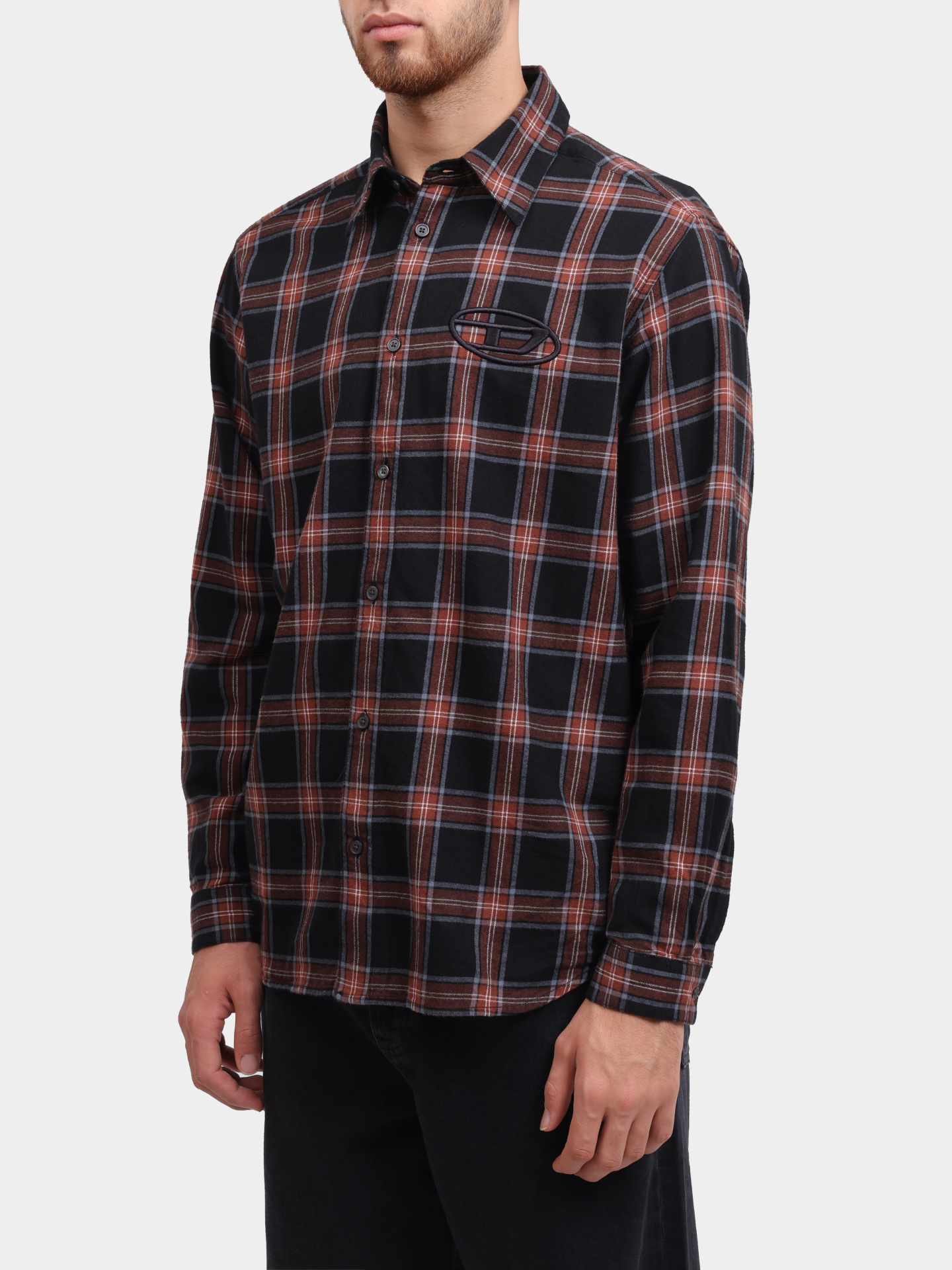 Рубашка Diesel A194450AJFI9XX клетчатая мужская — купить в интернет-магазине Verdistore