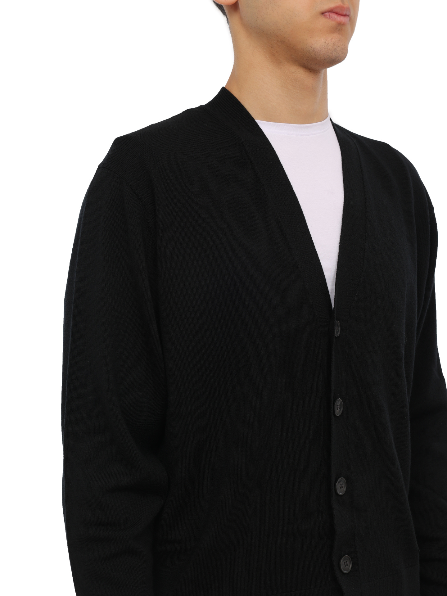 Кардиган Calvin Klein K10K112260 черный мужской — купить в интернет-магазине Verdistore