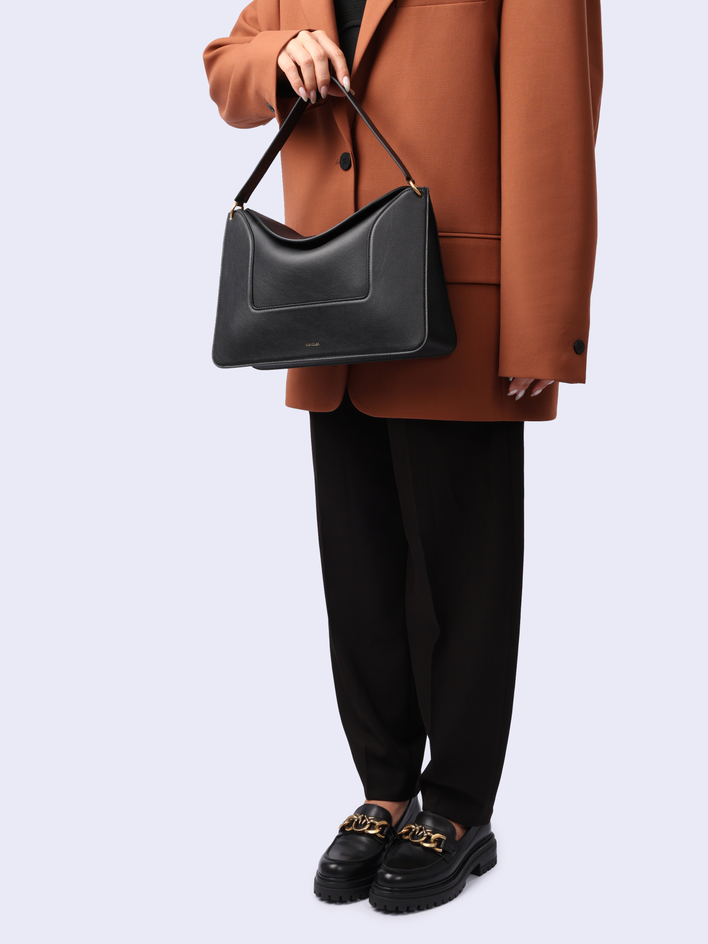 Сумка 23108000116 3283 черная из телячьей кожи — купить в интернет-магазине Verdistore