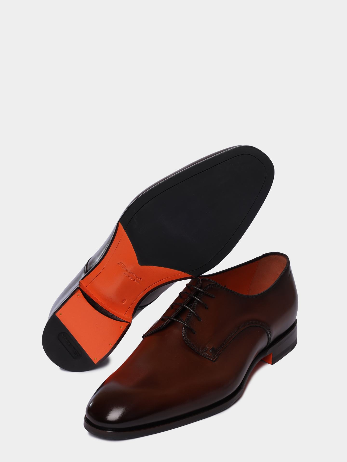 Дерби Santoni MCAG19026JJ6BNTGT50 кожаные мужские — купить в интернет-магазине Verdistore