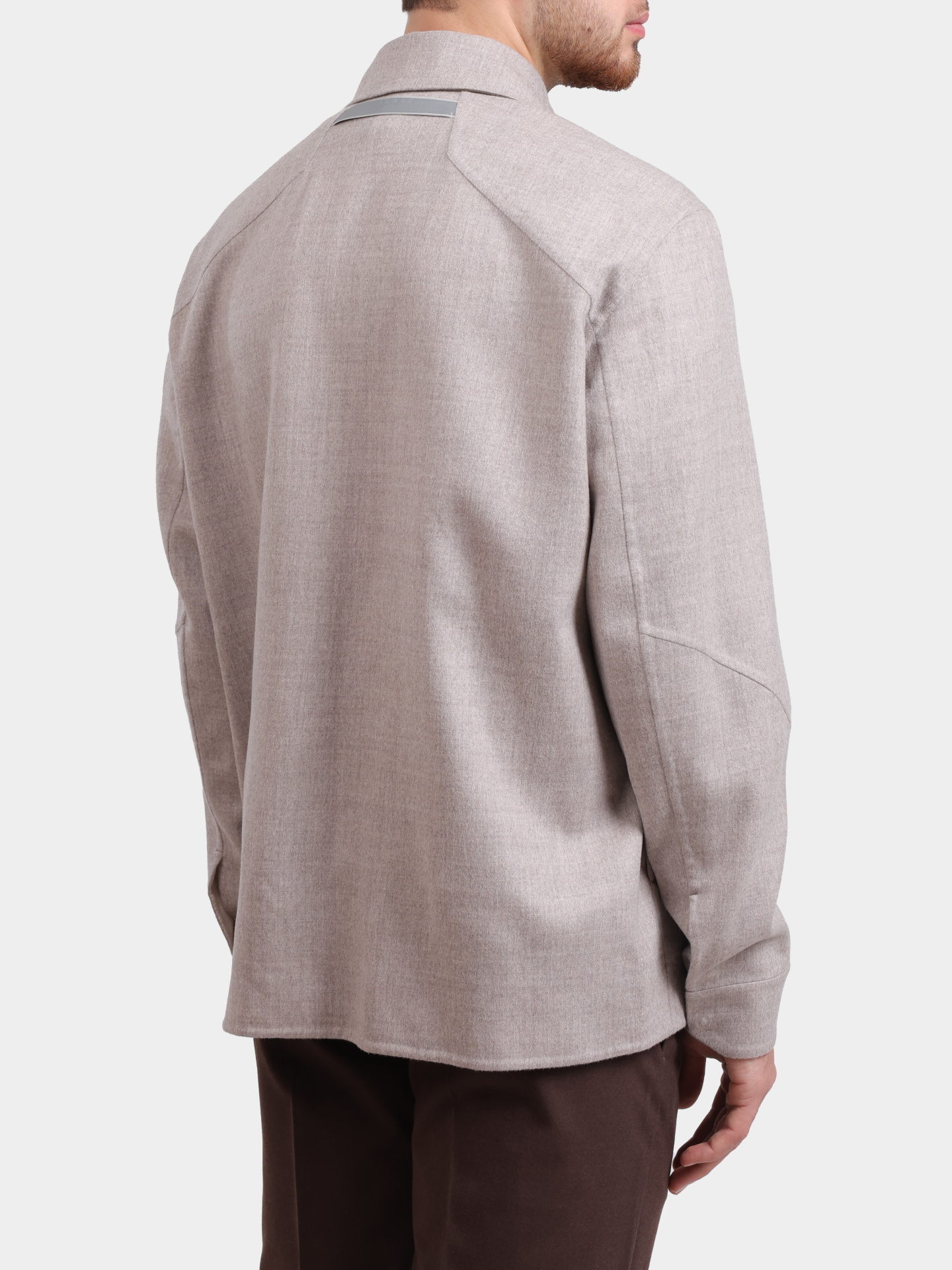 Куртка-рубашка Sease JJ075TN524 X34 светло-бежевая мужская прямого кроя — купить в интернет-магазине Verdistore