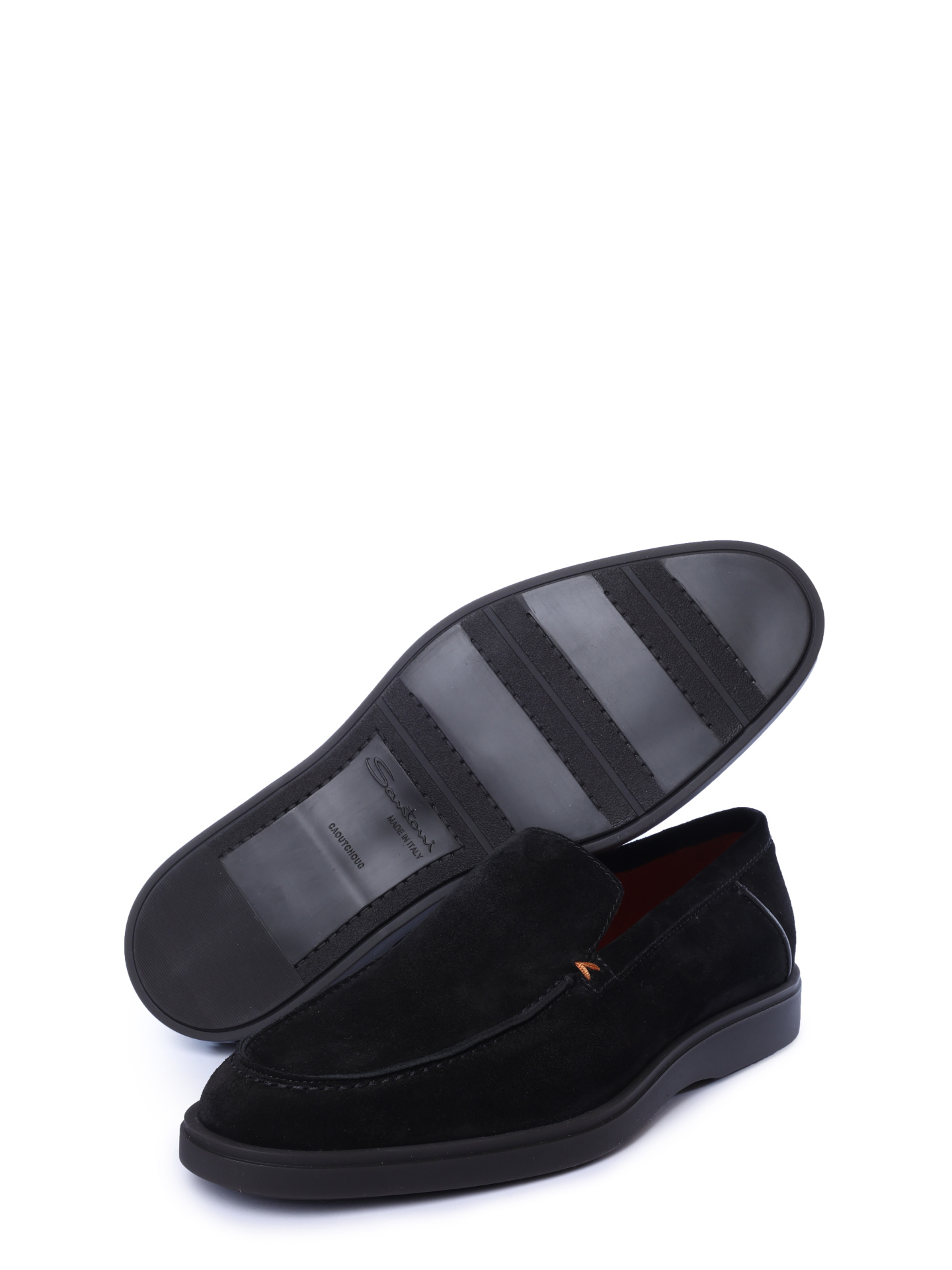 Лоферы Santoni MGDG17824SMOKSVUN01 замшевые мужские — купить в интернет-магазине Verdistore