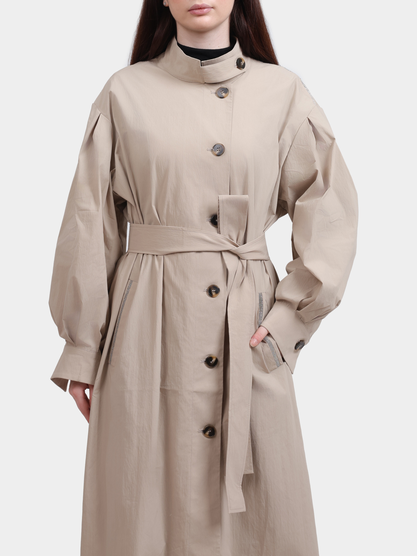 Плащ Re Vera 25-31-1811 бежевый женский — купить в интернет-магазине Verdistore