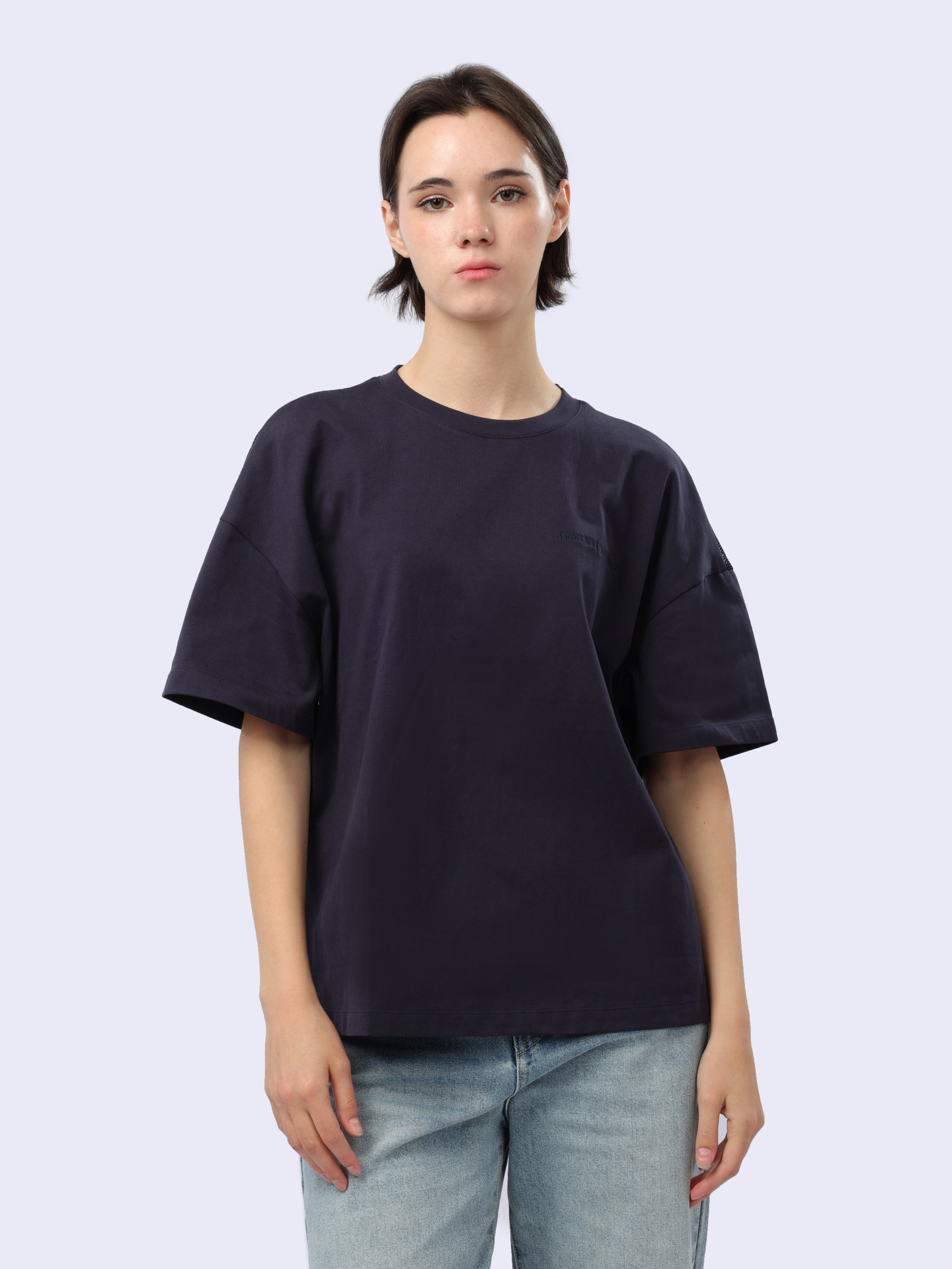 Футболка Armani Exchange 3DYT30 YJ7VZ 1593 женская с сетчатой спиной — купить в интернет-магазине Verdistore