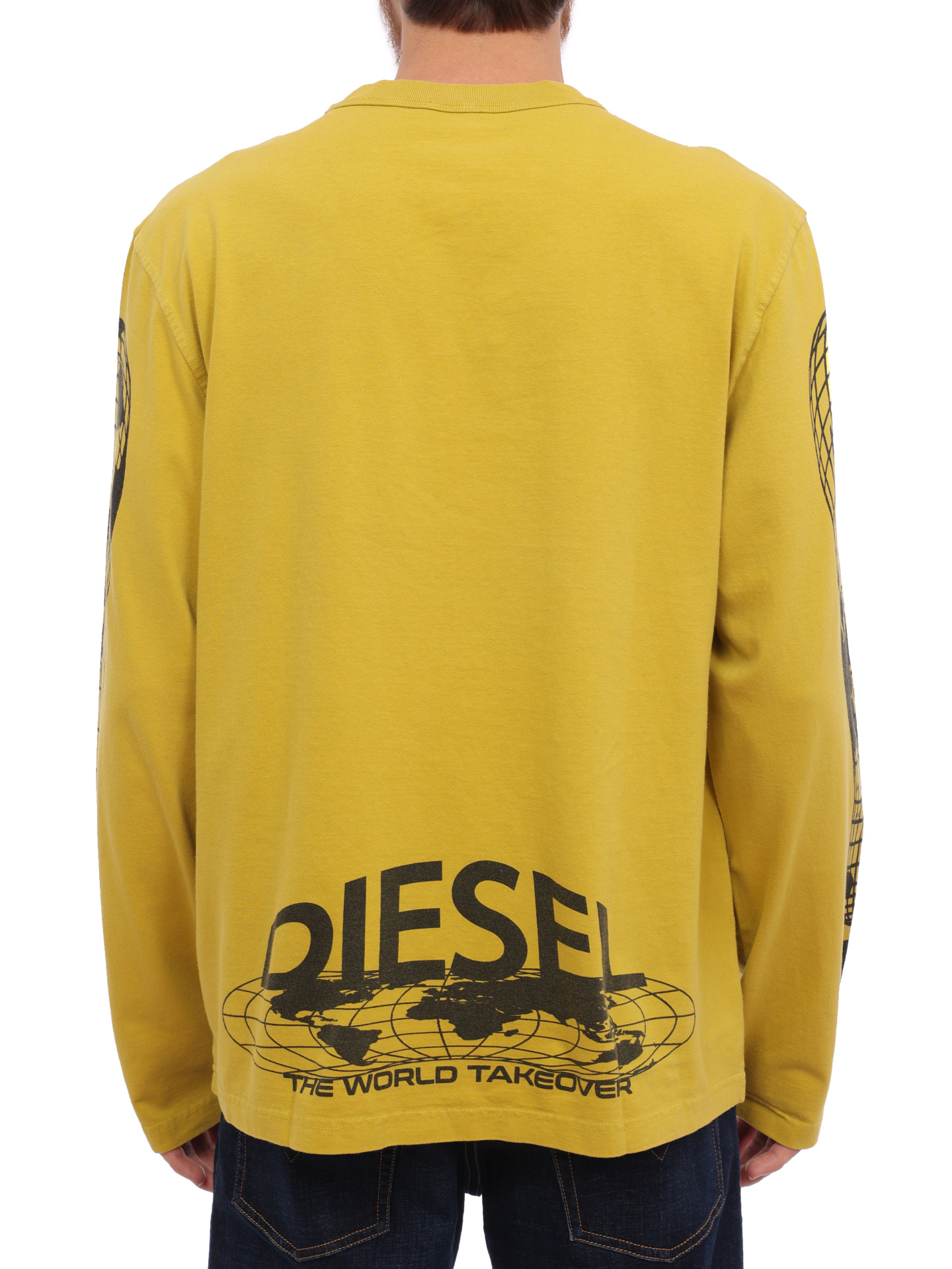 Лонгслив Diesel A110720DNAW5FY хлопковый мужской — купить в интернет-магазине Verdistore