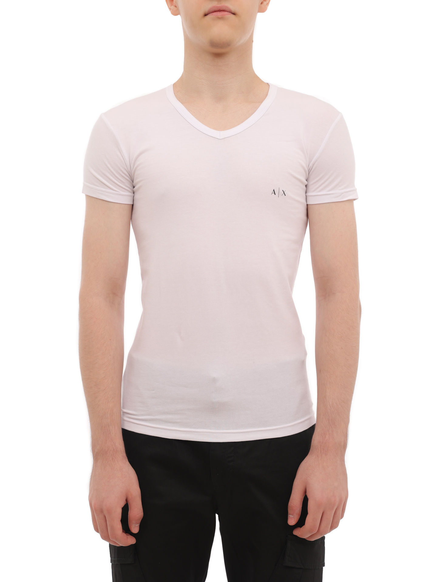 Комплект футболок Armani Exchange 956004 CC282 42520 хлопковый мужской с v-вырезом — купить в интернет-магазине Verdistore