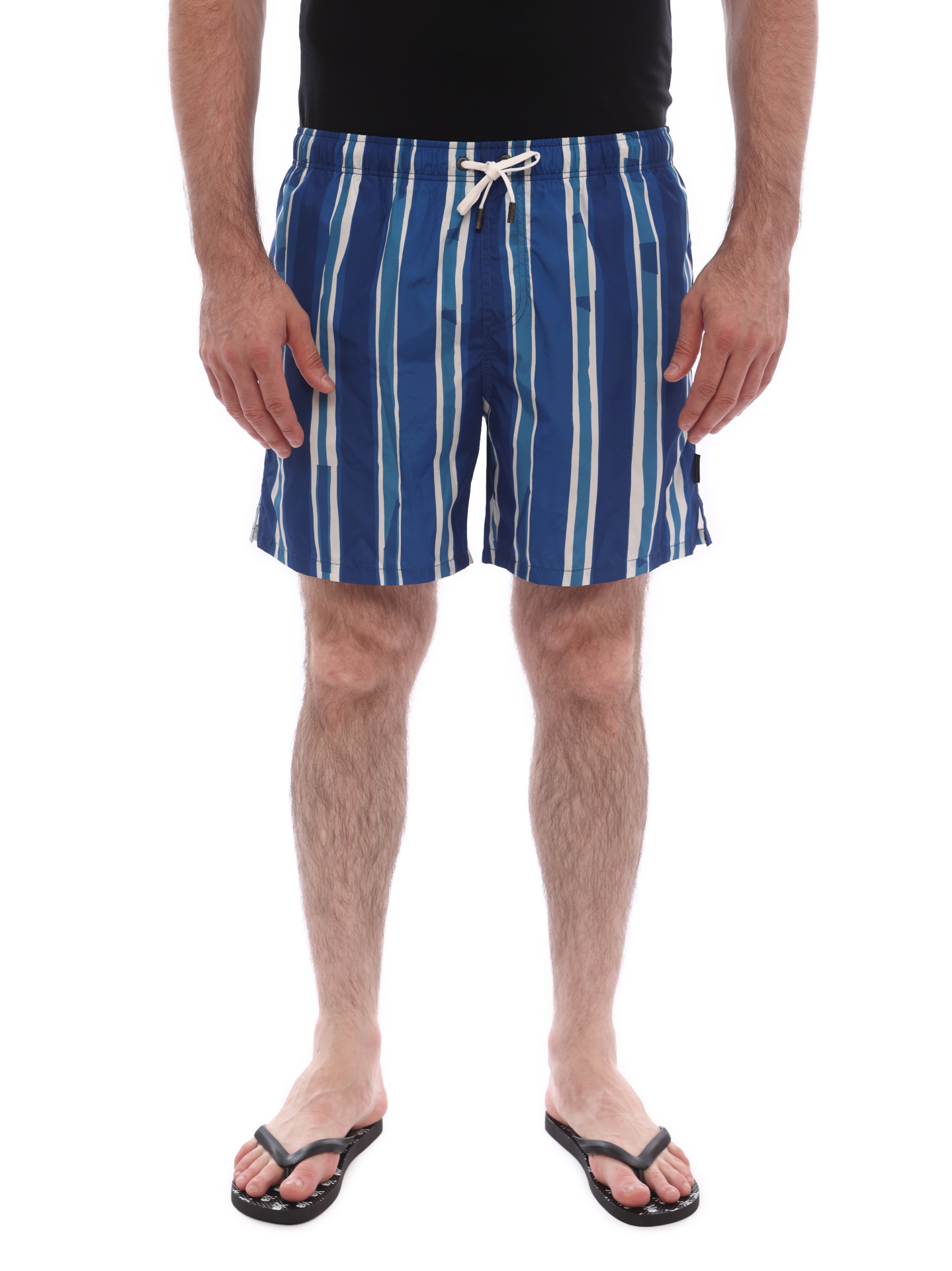 Шорты Ermenegildo Zegna N7B54 424 синие мужские — купить в интернет-магазине Verdistore