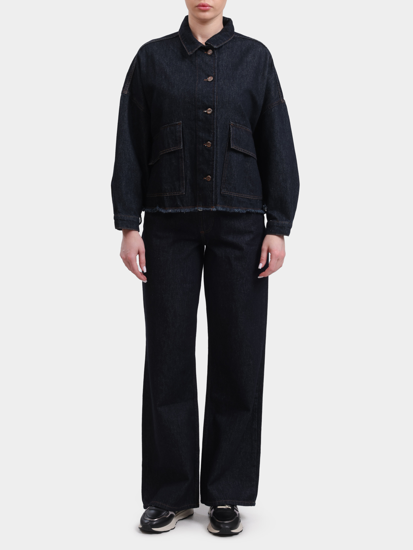 Куртка 1421-1567-01 A-03 синяя джинсовая женская — купить в интернет-магазине Verdistore