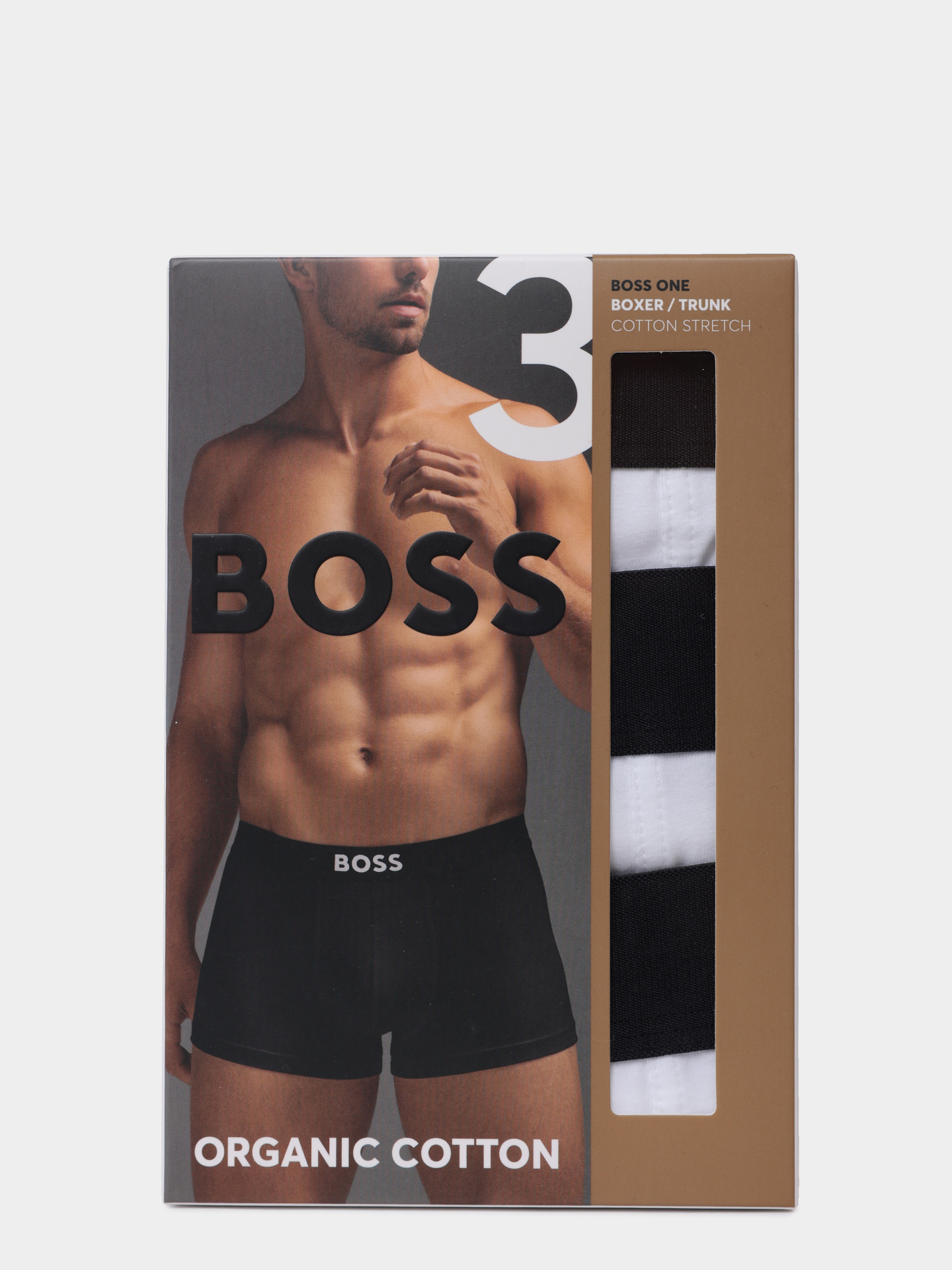 Трусы комплект Boss 50544263 100 белые мужские с логотипом — купить в интернет-магазине Verdistore