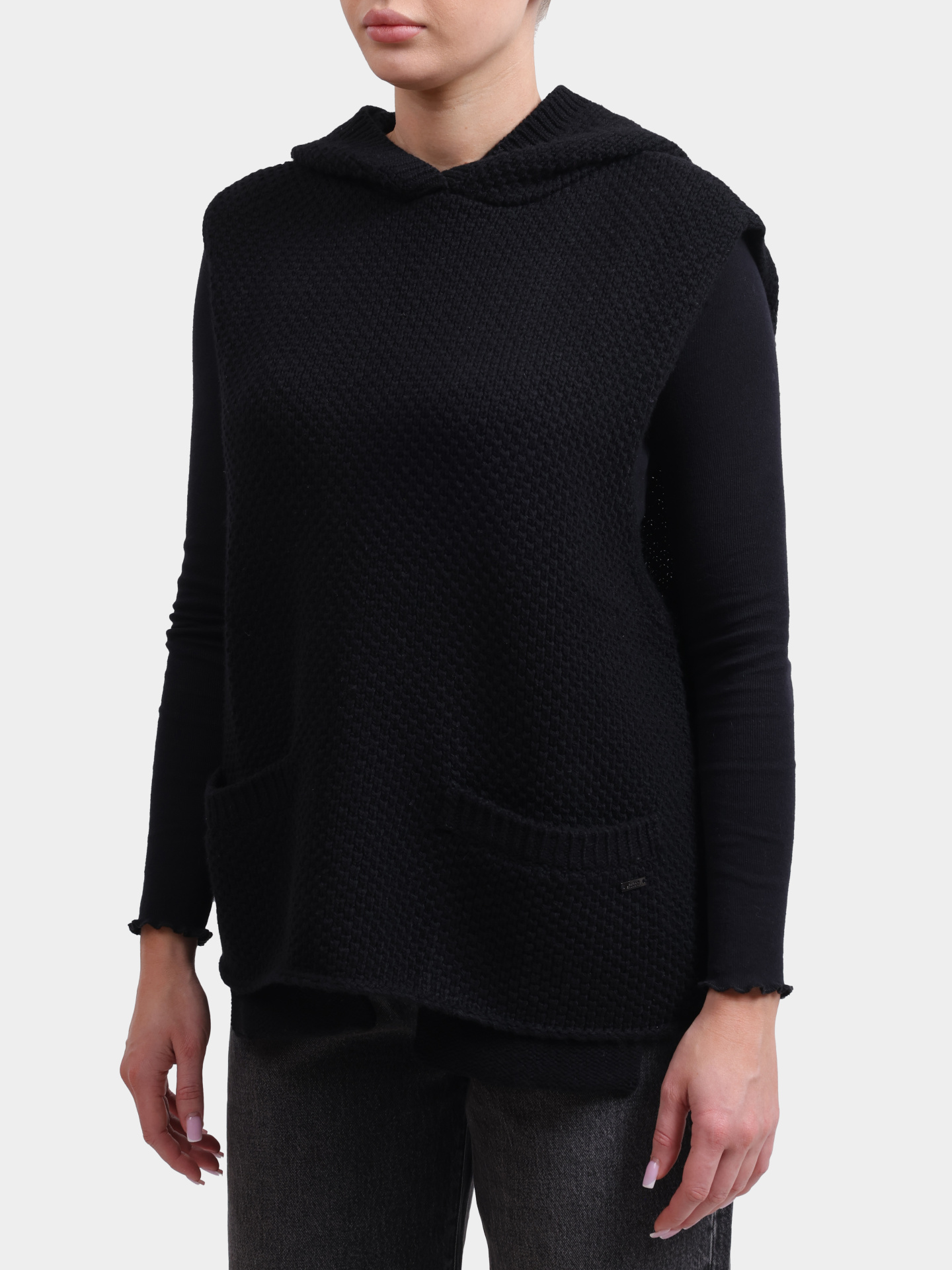 Жилет Armani Exchange XW001161 AF16604 UC001 черный женский — купить в интернет-магазине Verdistore