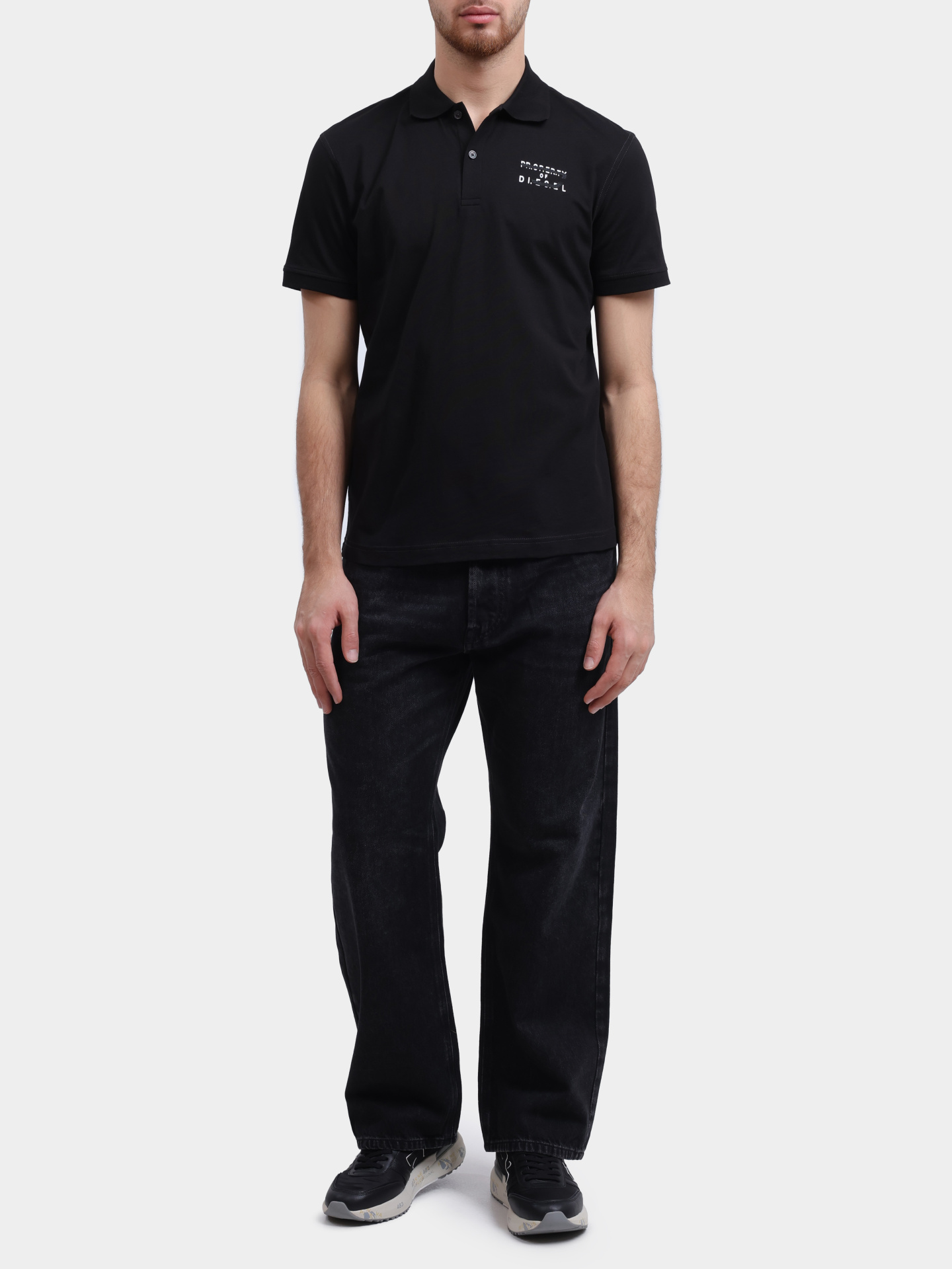 Поло Diesel A218890QIAM9XX хлопковое мужское — купить в интернет-магазине Verdistore