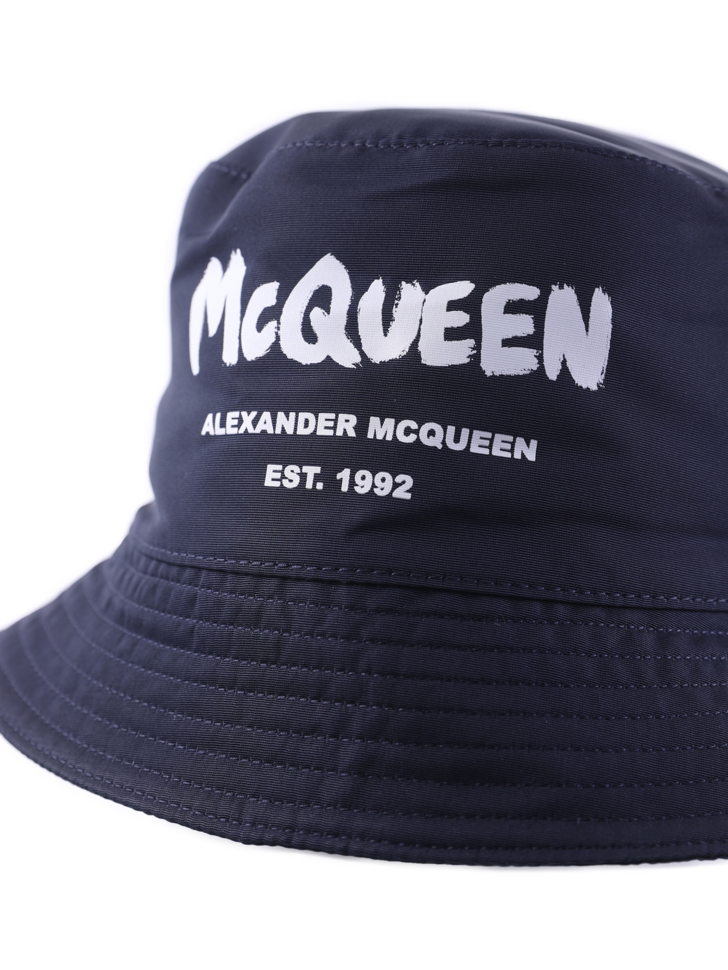 Панама Alexander McQueen 667779 4404Q 4177 темно-синяя мужская  — купить в интернет-магазине Verdistore