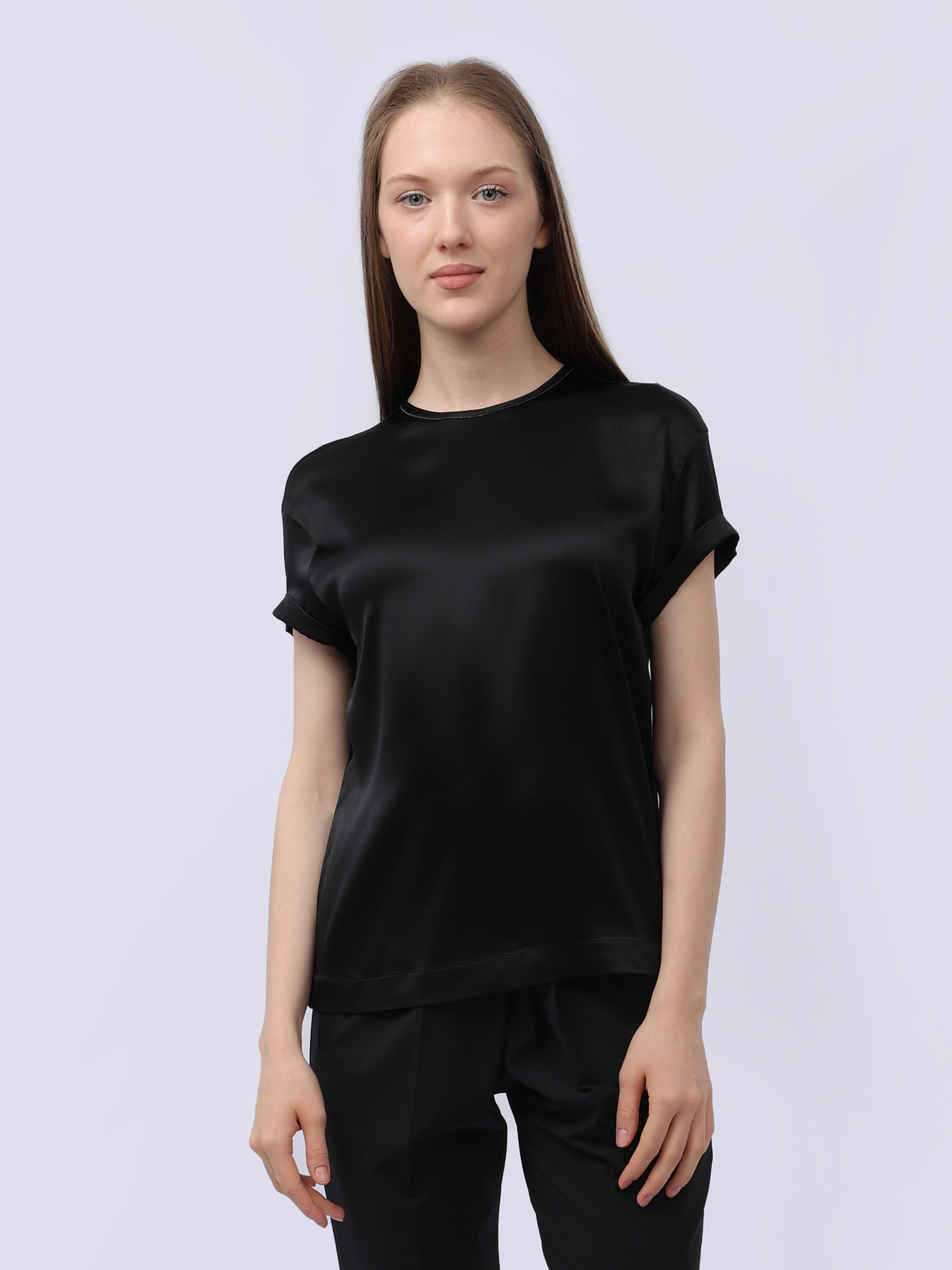 Топ Brunello Cucinelli M0C59B1008 C101 шелковый женский — купить в интернет-магазине Verdistore