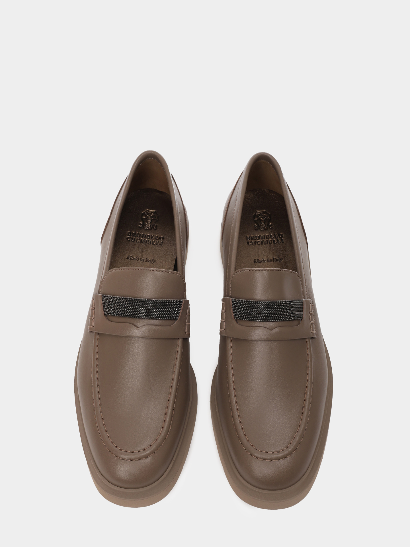 Лоферы Brunello Cucinelli MZSKG2370 женские с декором — купить в интернет-магазине Verdistore