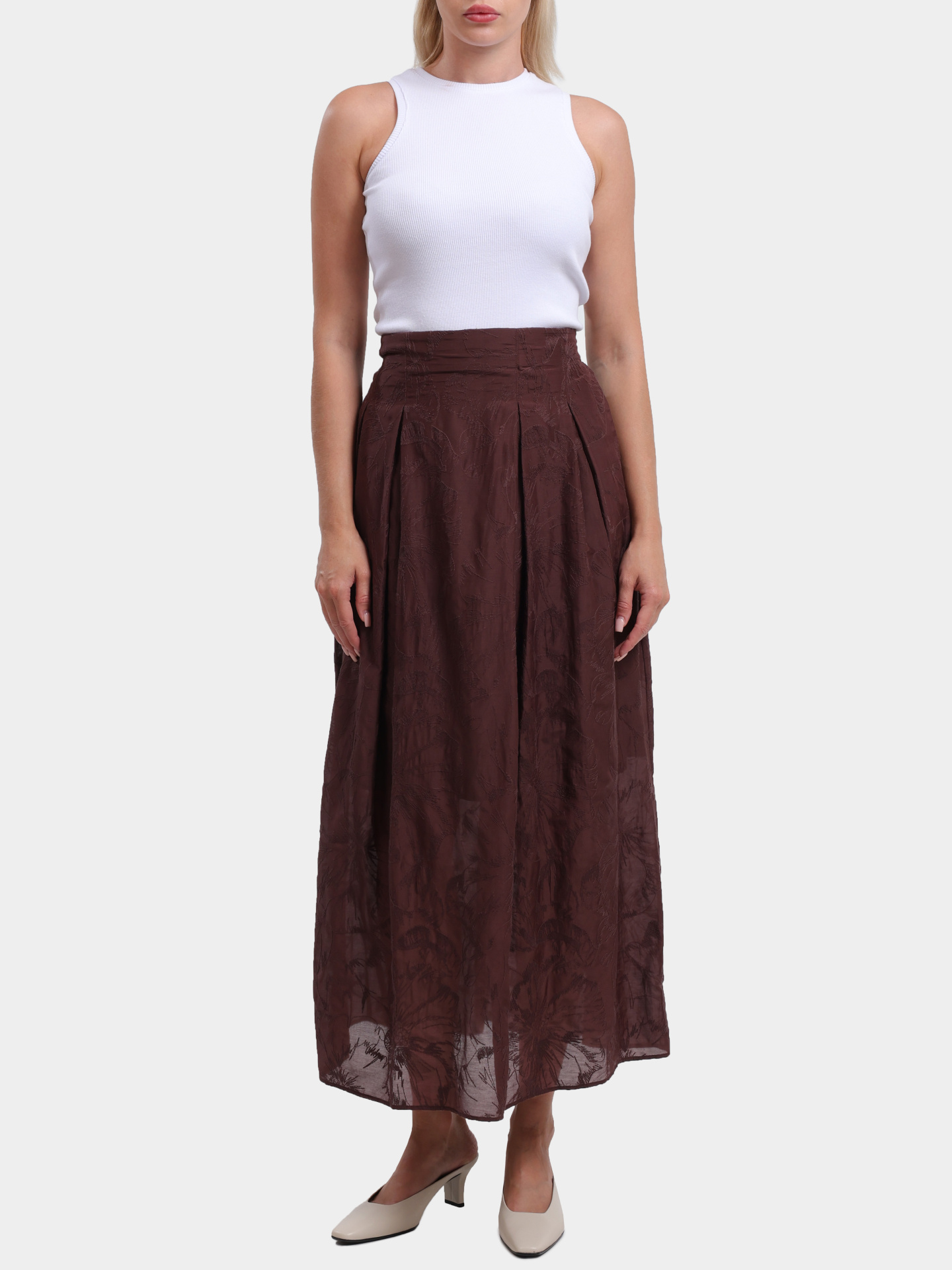 Юбка MARELLA PRIX 005 коричневая женская — купить в интернет-магазине Verdistore