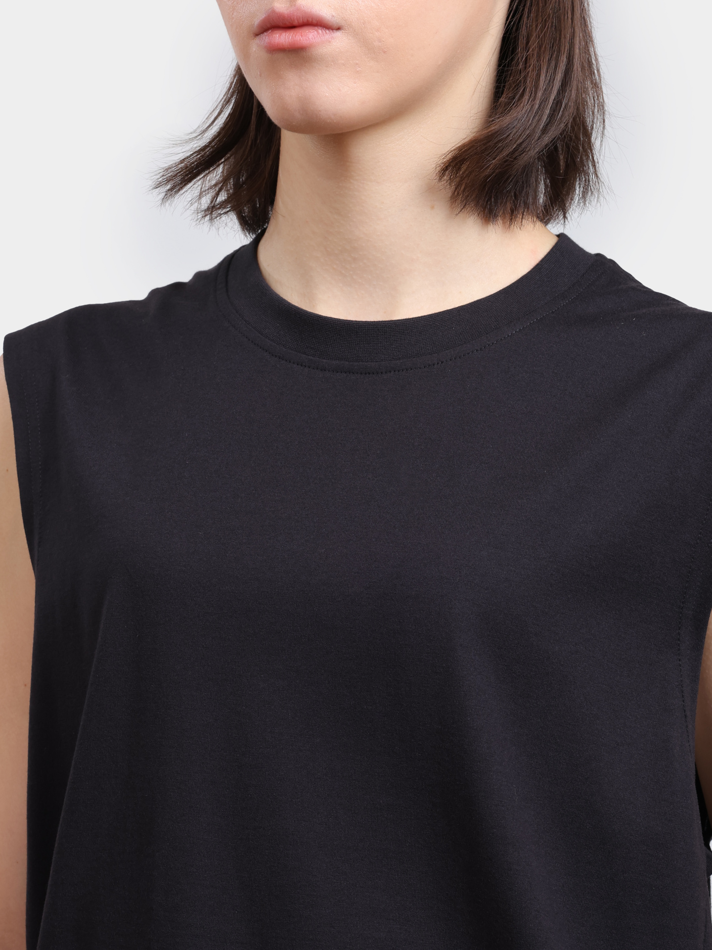 Топ Y-3 JN4904 удлиненный женский из хлопка — купить в интернет-магазине Verdistore