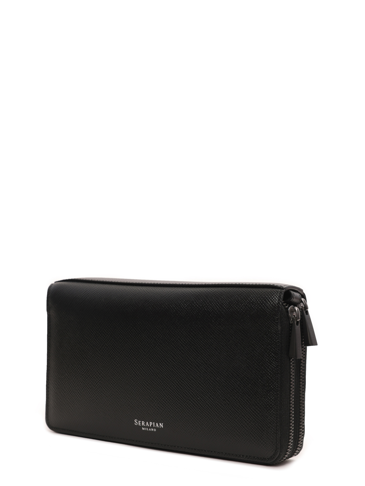 Портмоне черное с маленькимм логотипом кожаное — купить в интернет-магазине Verdistore