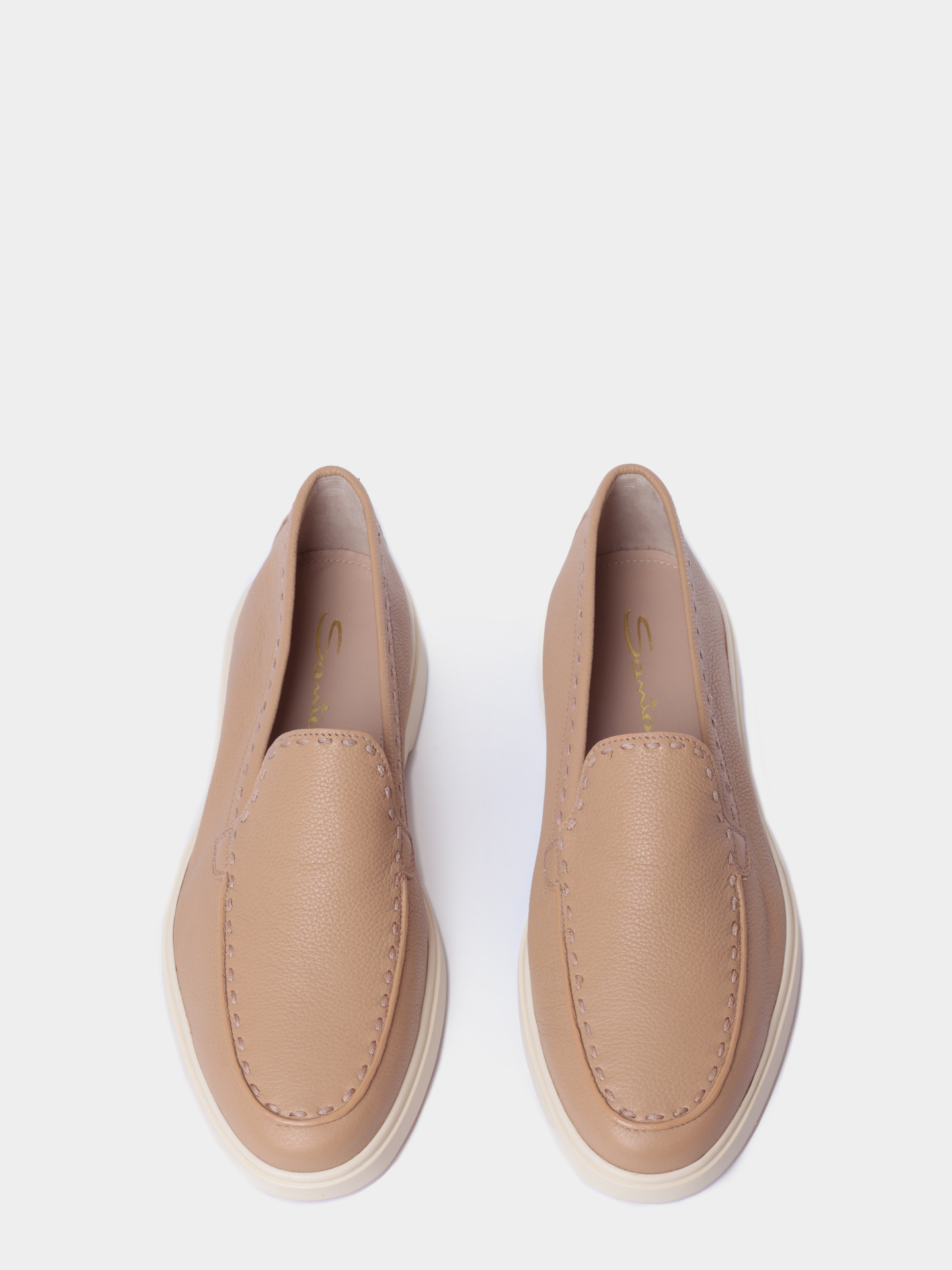 Лоферы Santoni WUYG71436TISSWKAC13 кожаные женские — купить в интернет-магазине Verdistore
