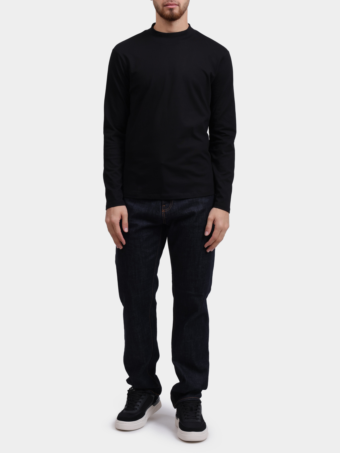 Лонгслив Armani Exchange XM001427 AF10362 UC001 хлопковый мужской — купить в интернет-магазине Verdistore