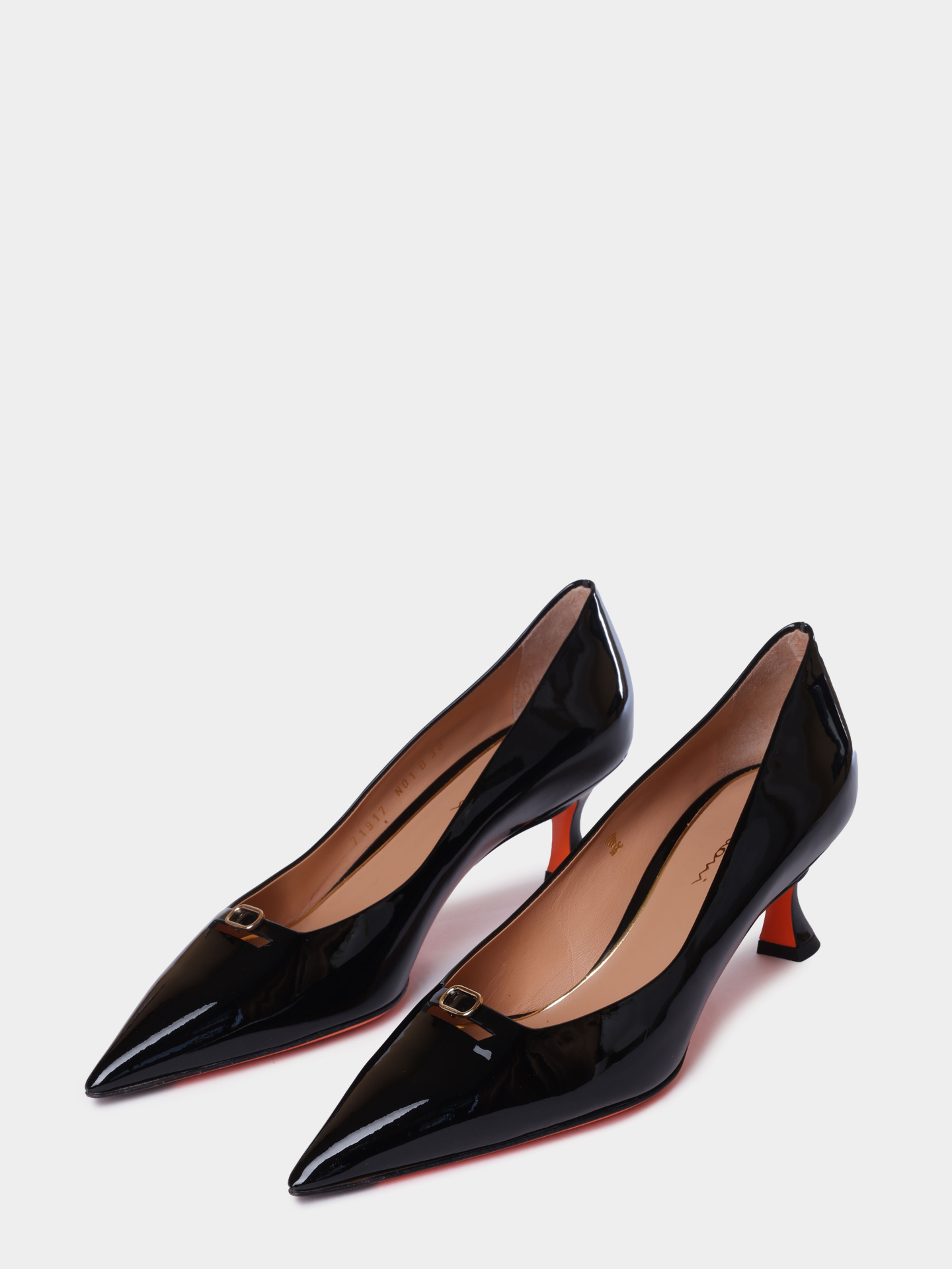 Туфли Santoni WDIG71917HI2NVHDN01 лакированные женские — купить в интернет-магазине Verdistore