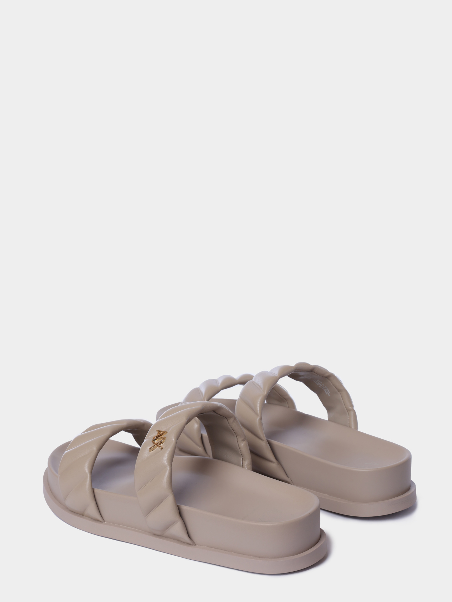 Шлепанцы Armani Exchange XW002574 AF22799 U6223 бежевые женские — купить в интернет-магазине Verdistore