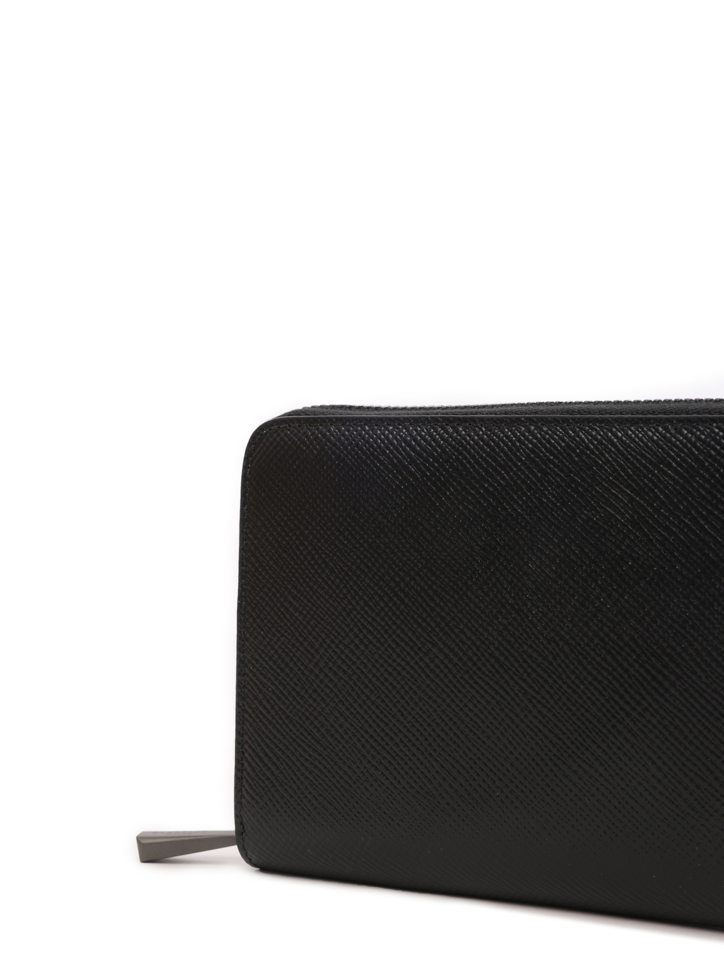 Портмоне кожаное черное с маленьким логотипом — купить в интернет-магазине Verdistore