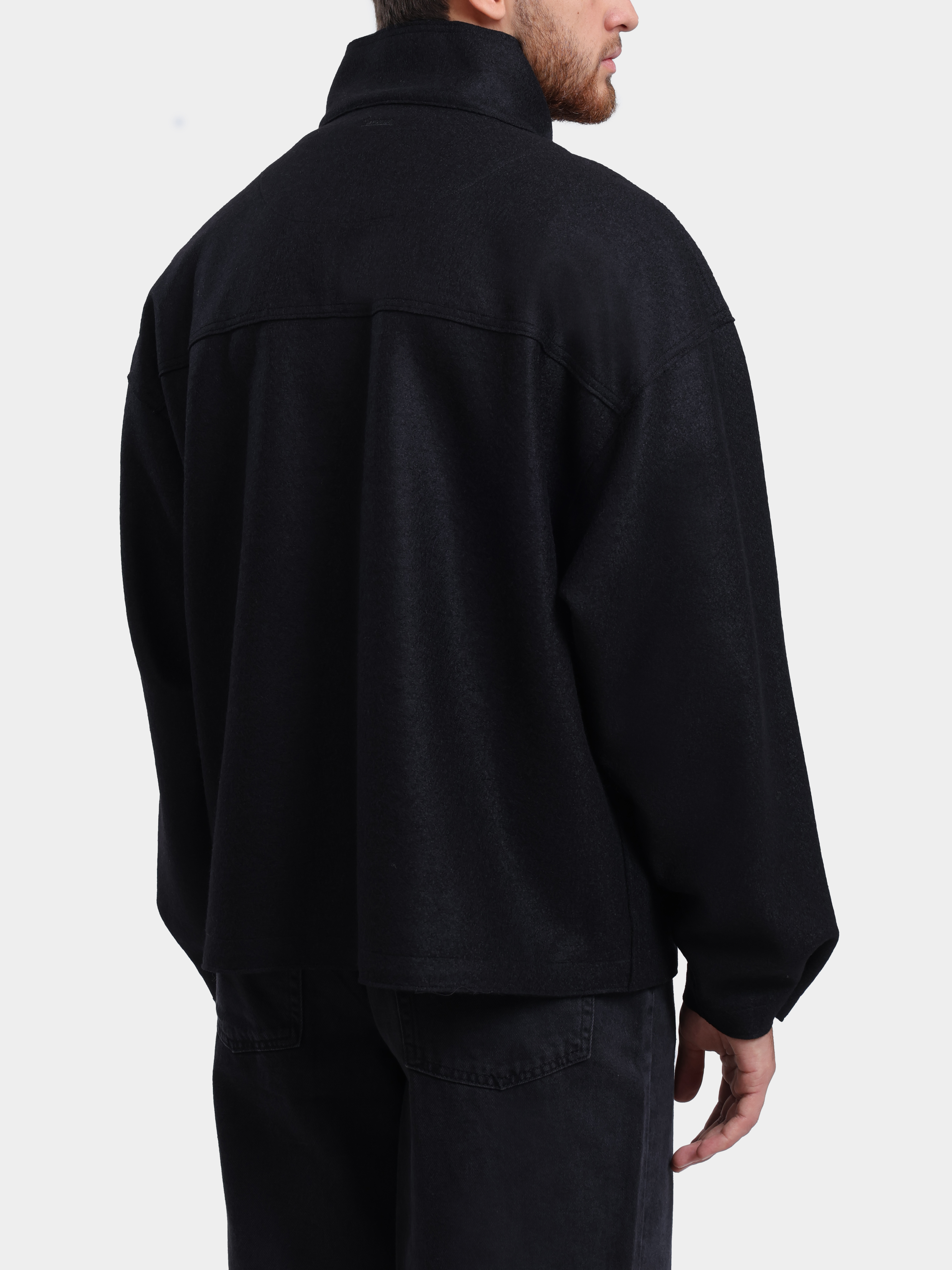 Куртка Herno Laminar GI00234UL 33537 9300 черная мужская из шерсти — купить в интернет-магазине Verdistore