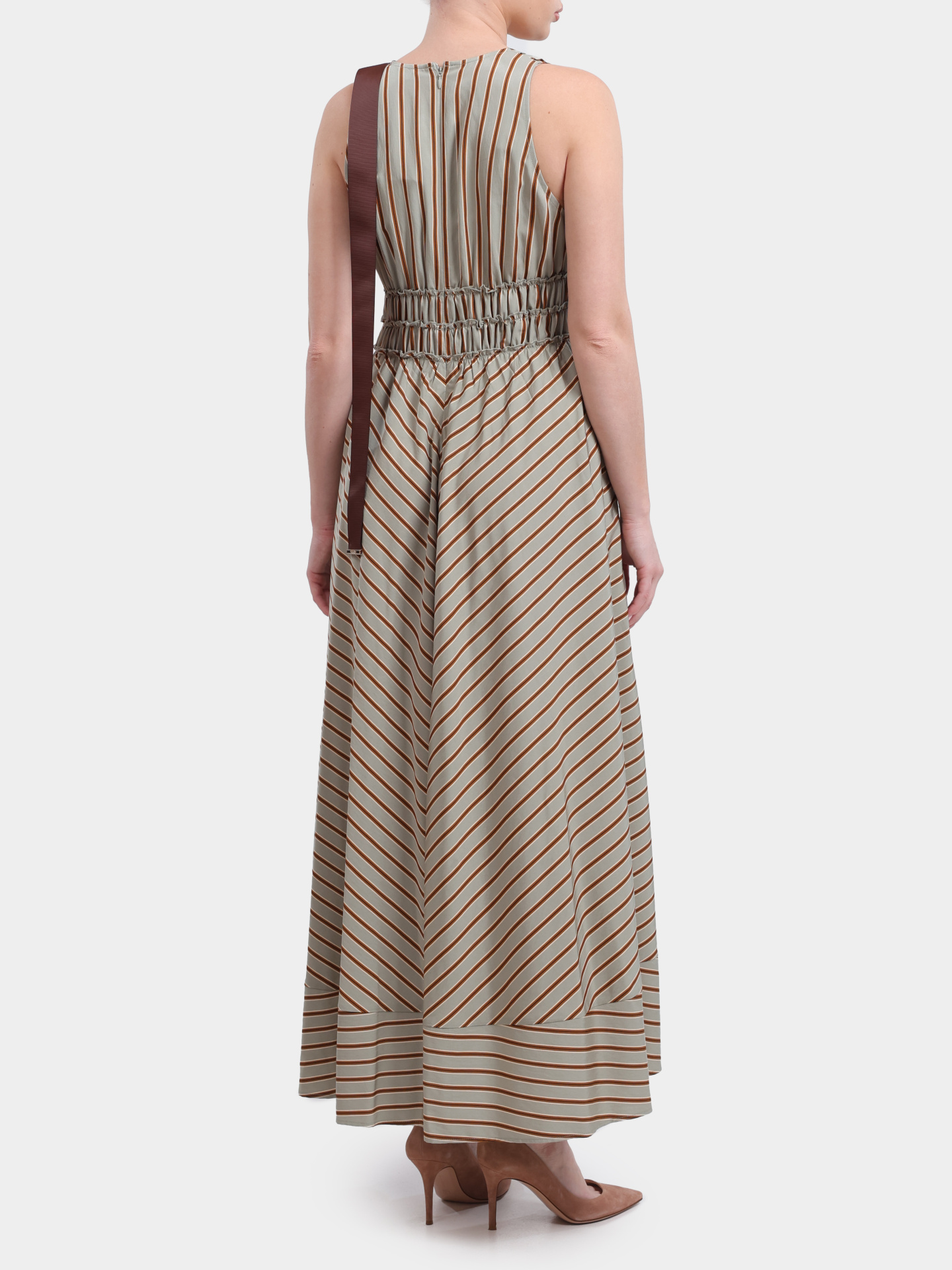 Платье Liu-Jo BLACK LABEL CA6267 T553A P9641 женское зеленое в диагональную полоску — купить в интернет-магазине Verdistore