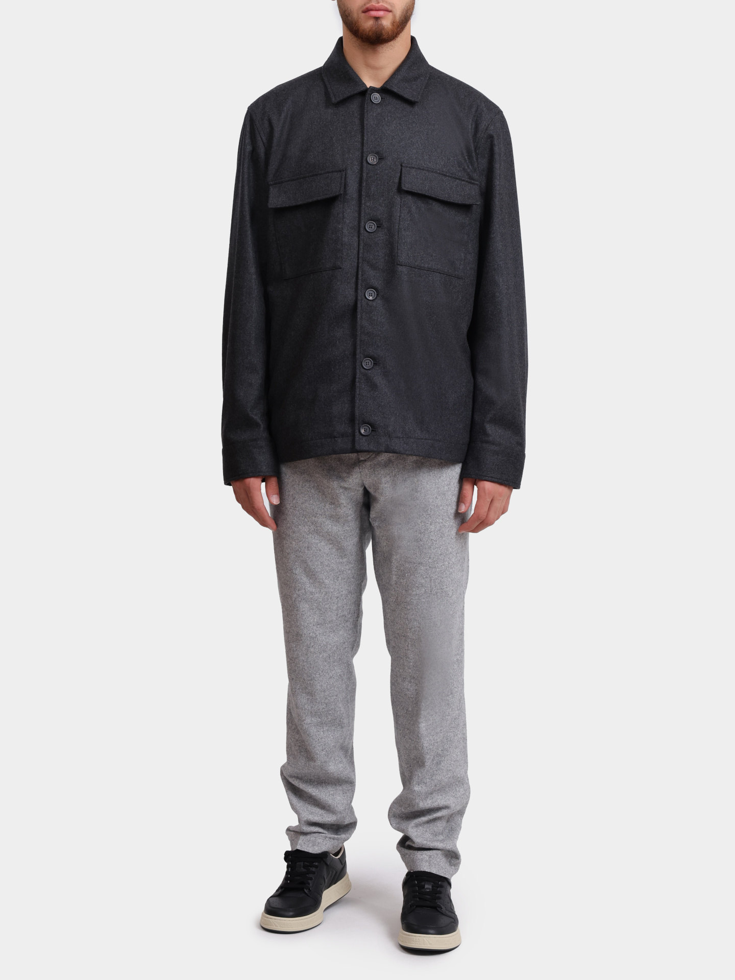 Куртка-рубашка Peserico R52738 2187 973 темно-серая мужская — купить в интернет-магазине Verdistore