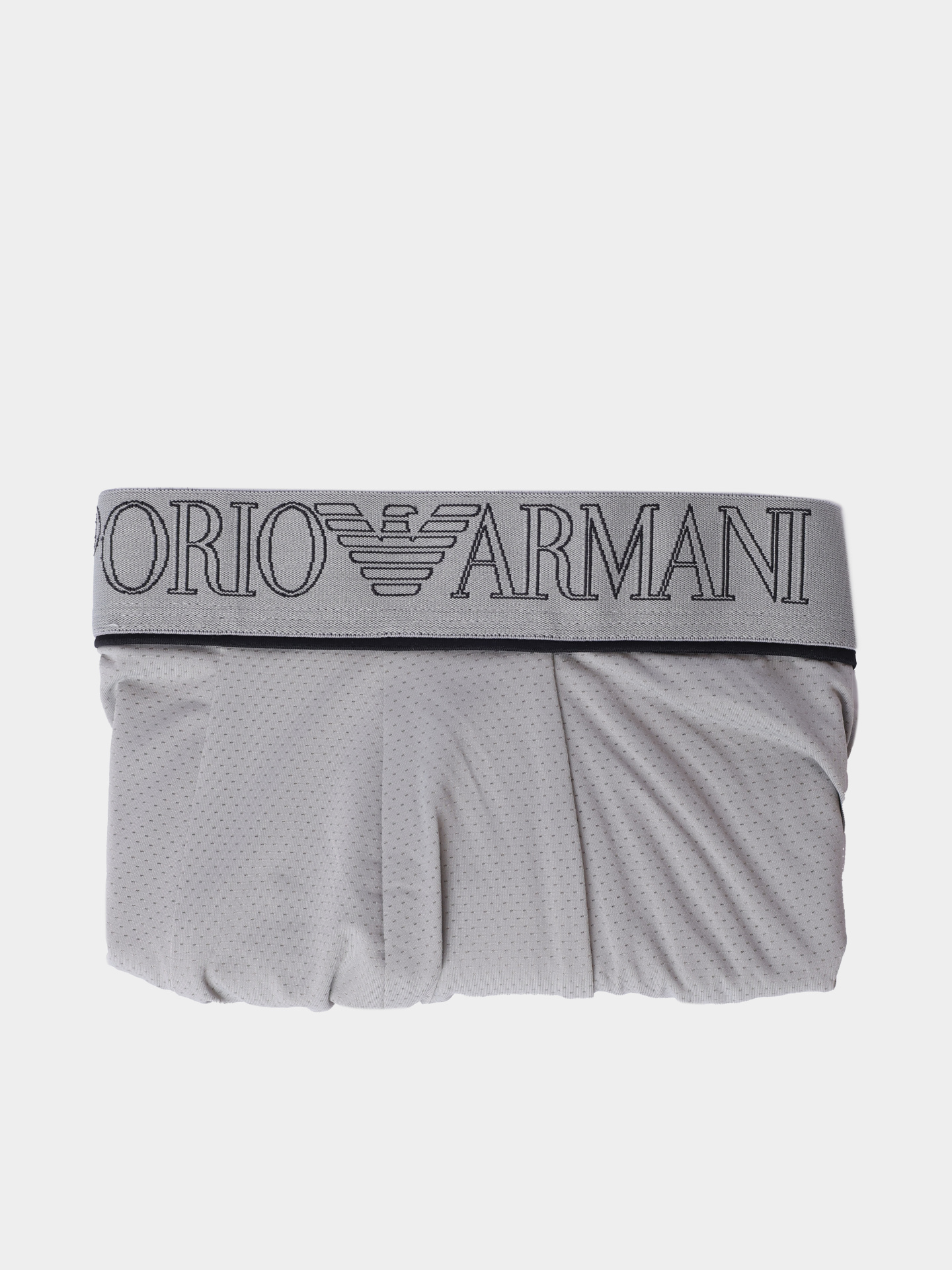 Трусы Emporio Armani EM000237 AF19057 U8057 серые мужские с логотипом на поясе — купить в интернет-магазине Verdistore