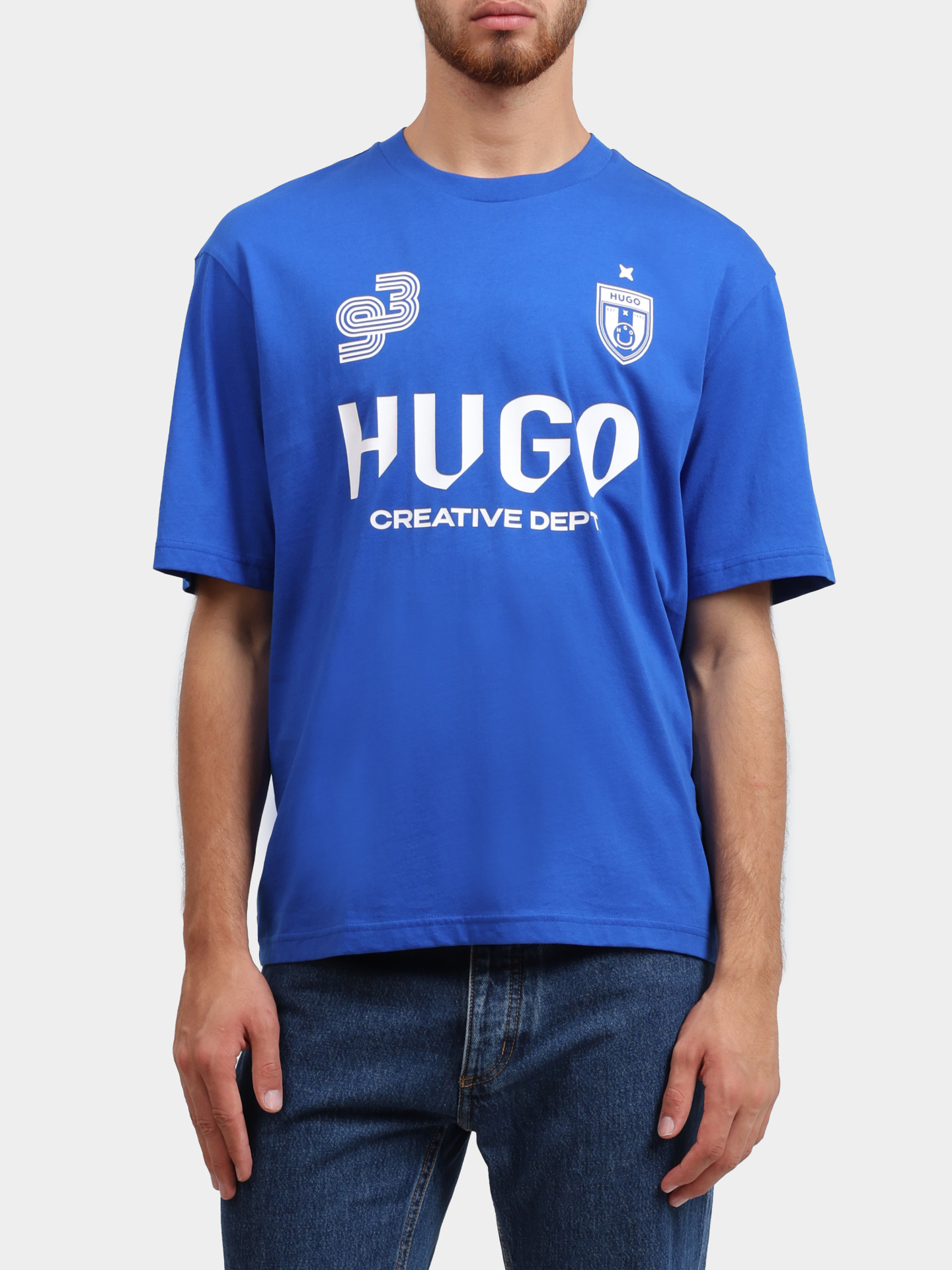 Футболка Hugo 50541252 493 хлопковая мужская с логотипом — купить в интернет-магазине Verdistore
