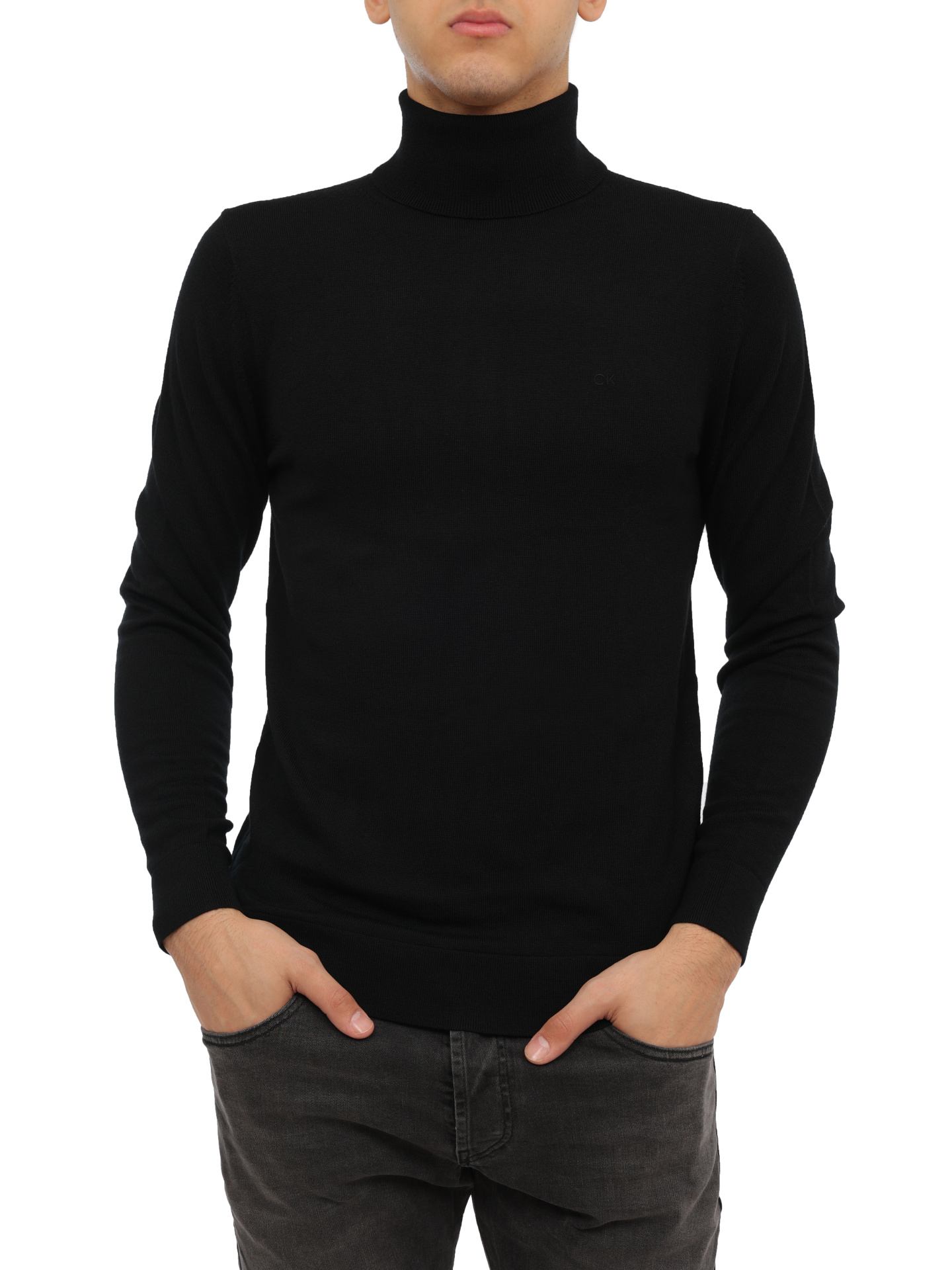 Водолазка Calvin Klein K10K110420 BEH шерстяная мужская — купить в интернет-магазине Verdistore