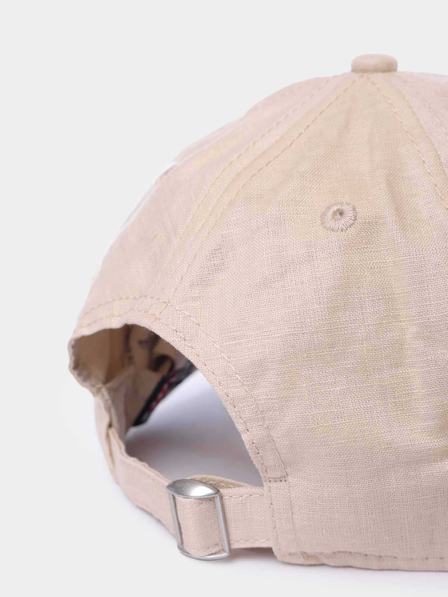 Бейсболка BASB0007 beige emb бежевая льняная — купить в интернет-магазине Verdistore