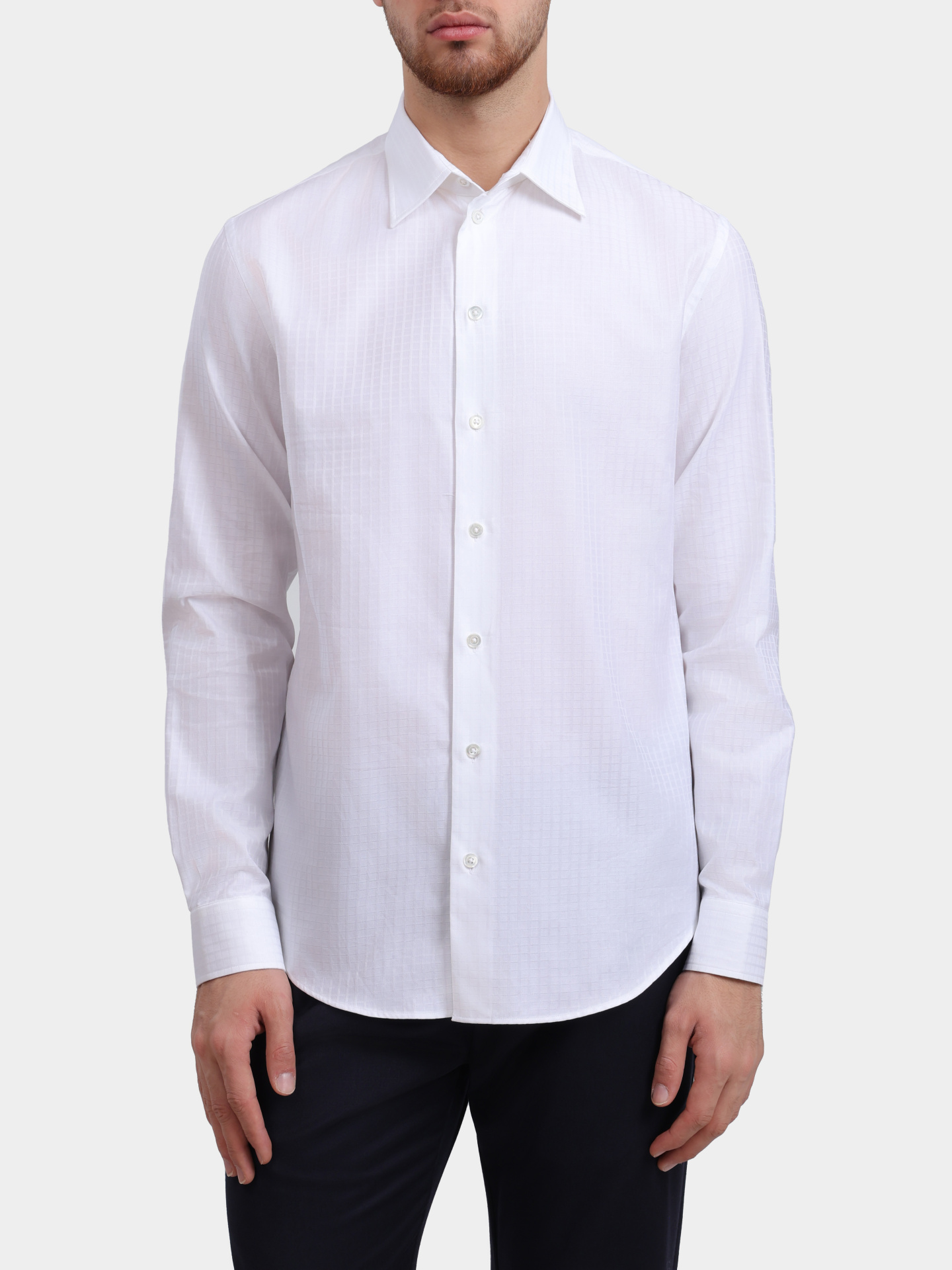 Рубашка Emporio Armani EM000099 TE16909 F0004 хлопковая мужская — купить в интернет-магазине Verdistore