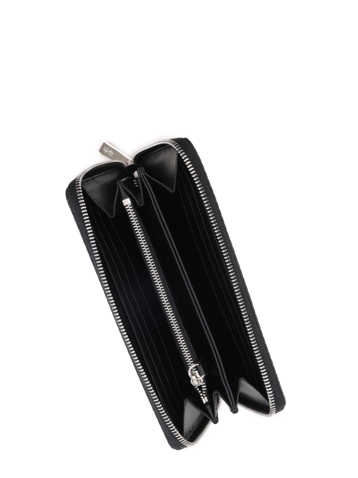 Портмоне с монограммным логотипом кожаное черное — купить в интернет-магазине Verdistore