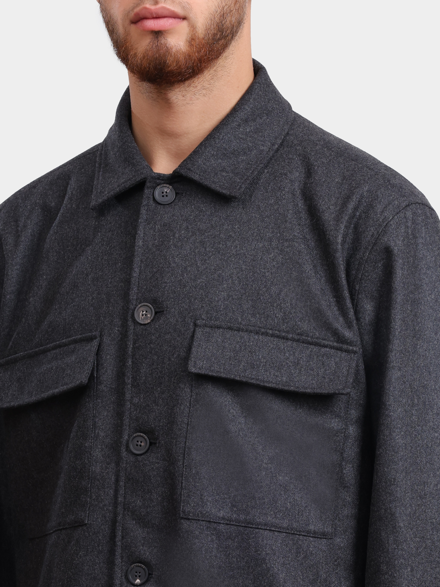 Куртка-рубашка Peserico R52738 2187 973 темно-серая мужская — купить в интернет-магазине Verdistore
