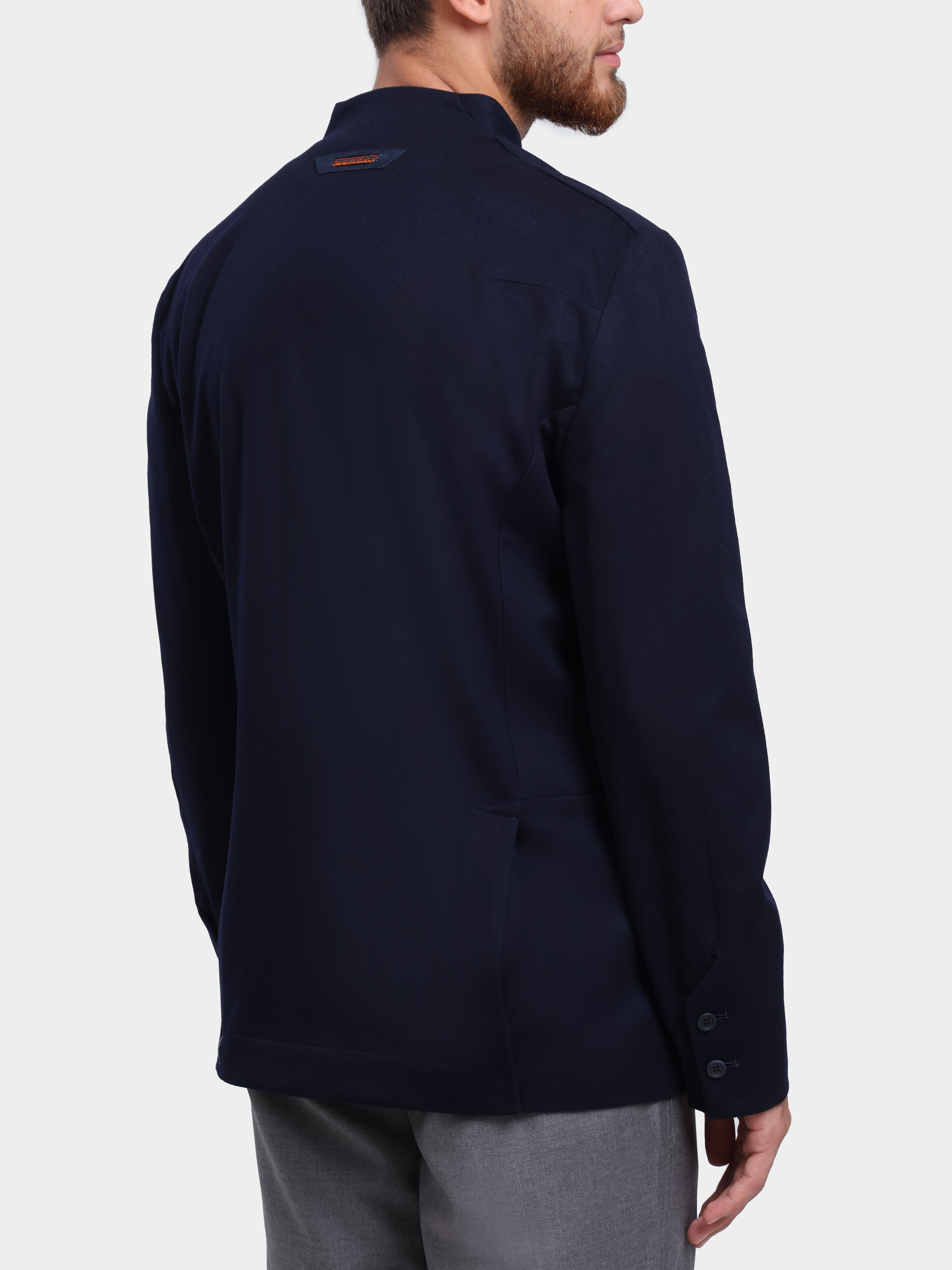 Пиджак Sease JB033TN181 B13 темно-синий мужской с внешними карманми и воротником стойкой — купить в интернет-магазине Verdistore