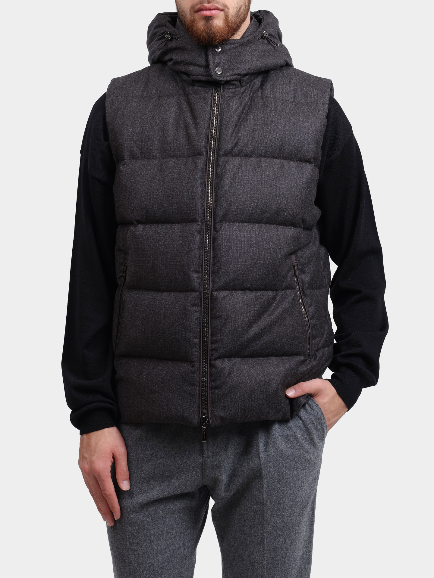 Жилет MooRER FIRE-FF U0202 темно-коричневый мужской — купить в интернет-магазине Verdistore