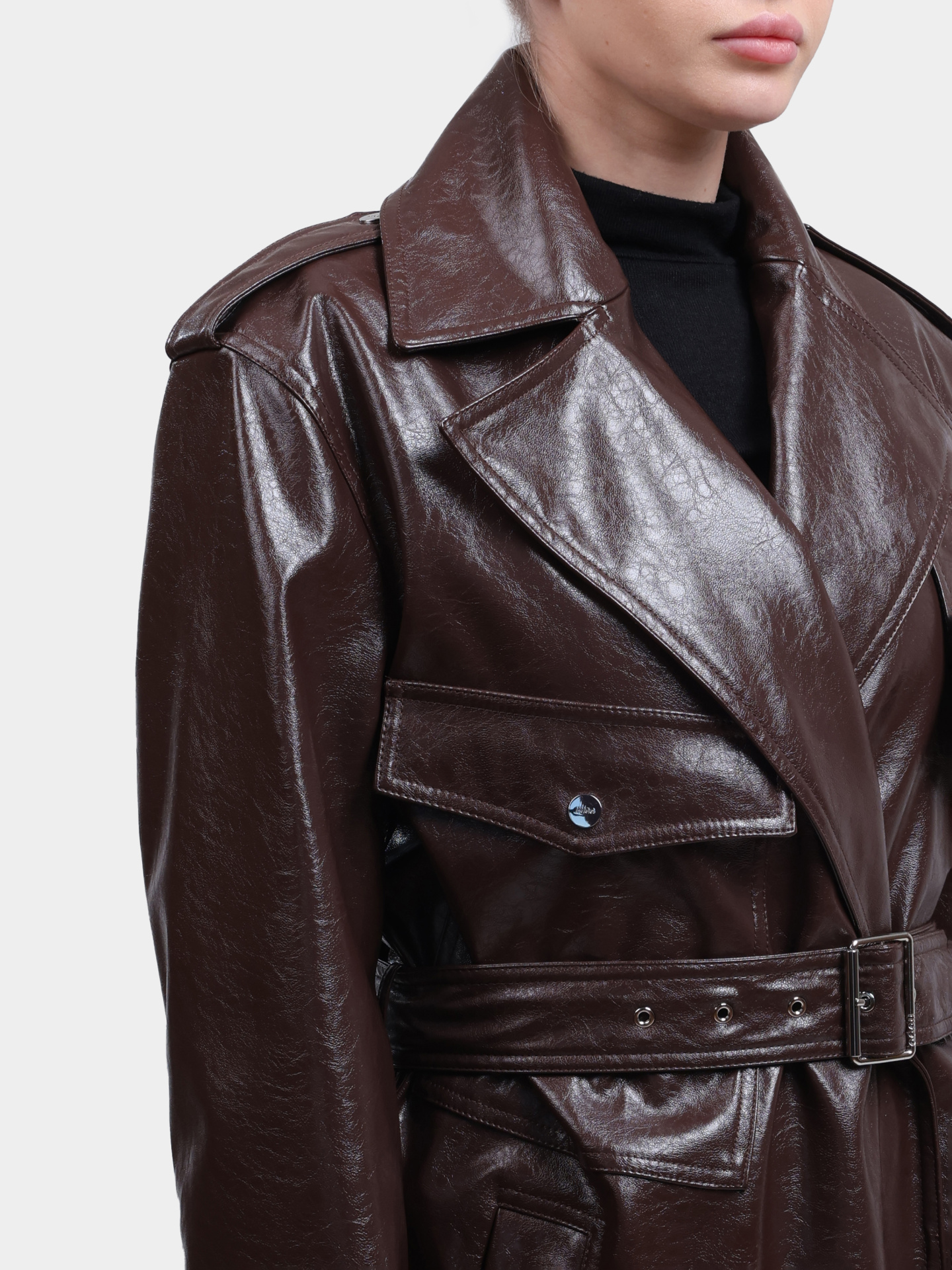 Плащ Hugo Malitte-1 50542286 201 коричневый женский — купить в интернет-магазине Verdistore